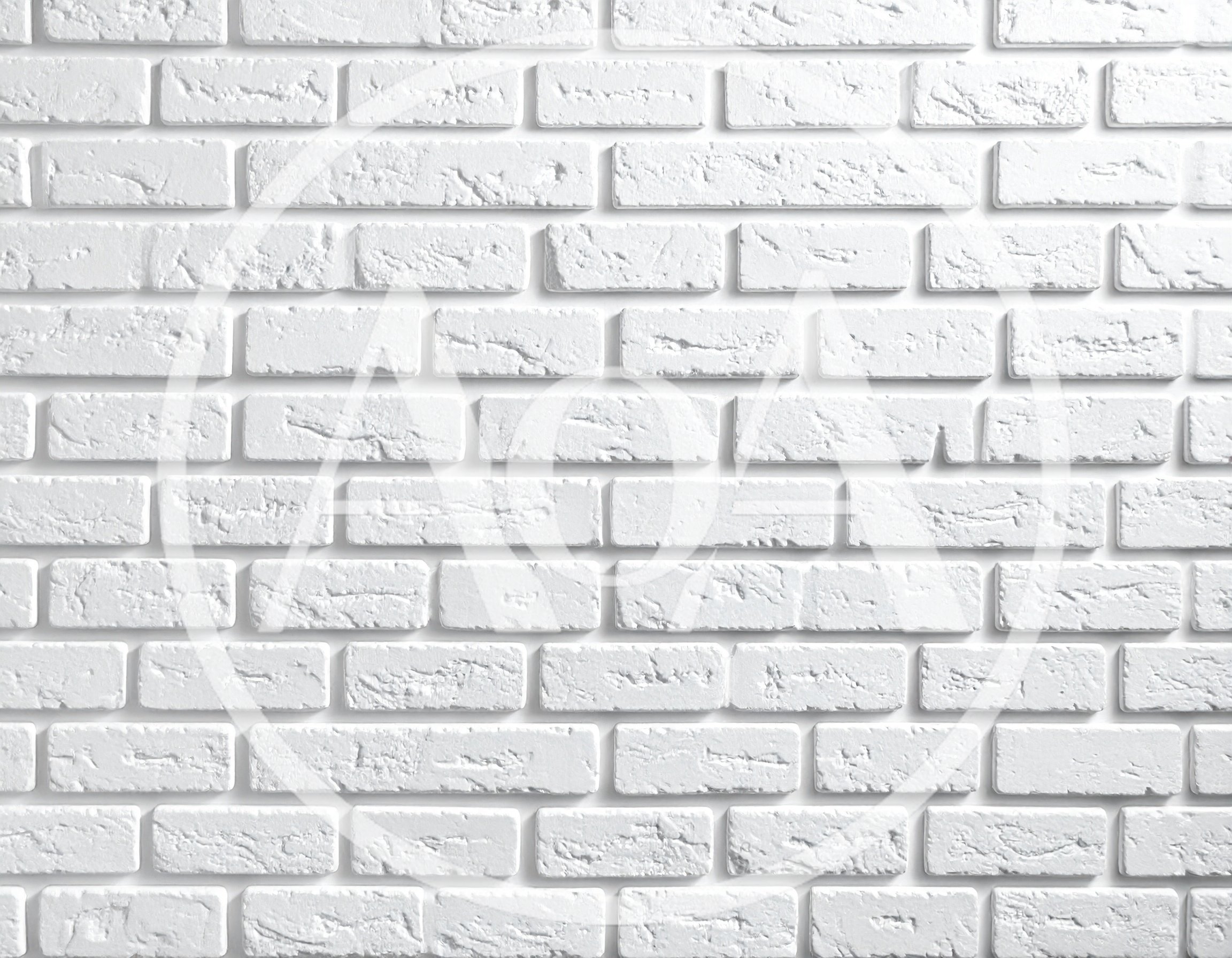 White Painted Brick Wall Texture Background