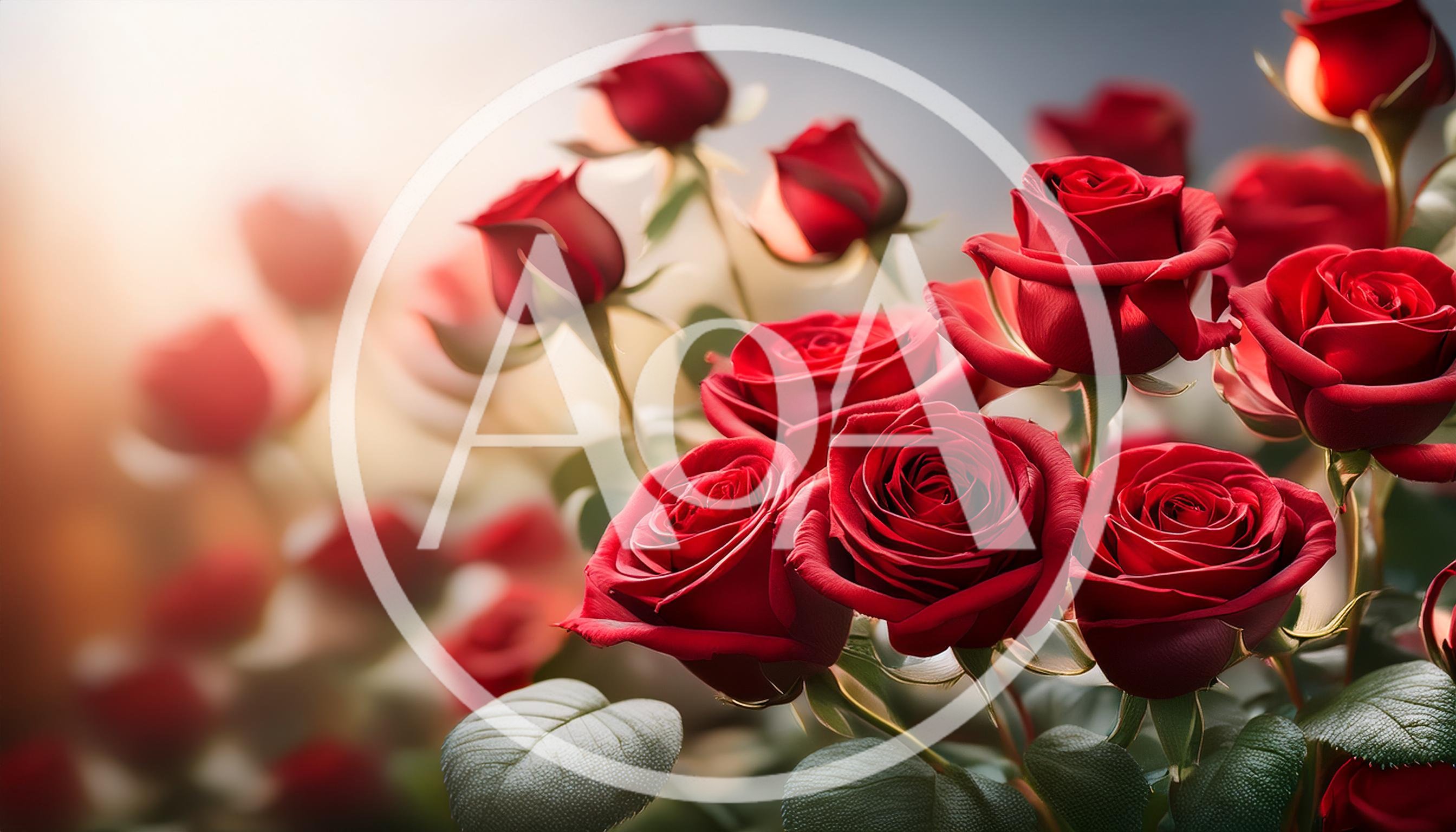 Beautiful Red Roses In Soft Sunlight