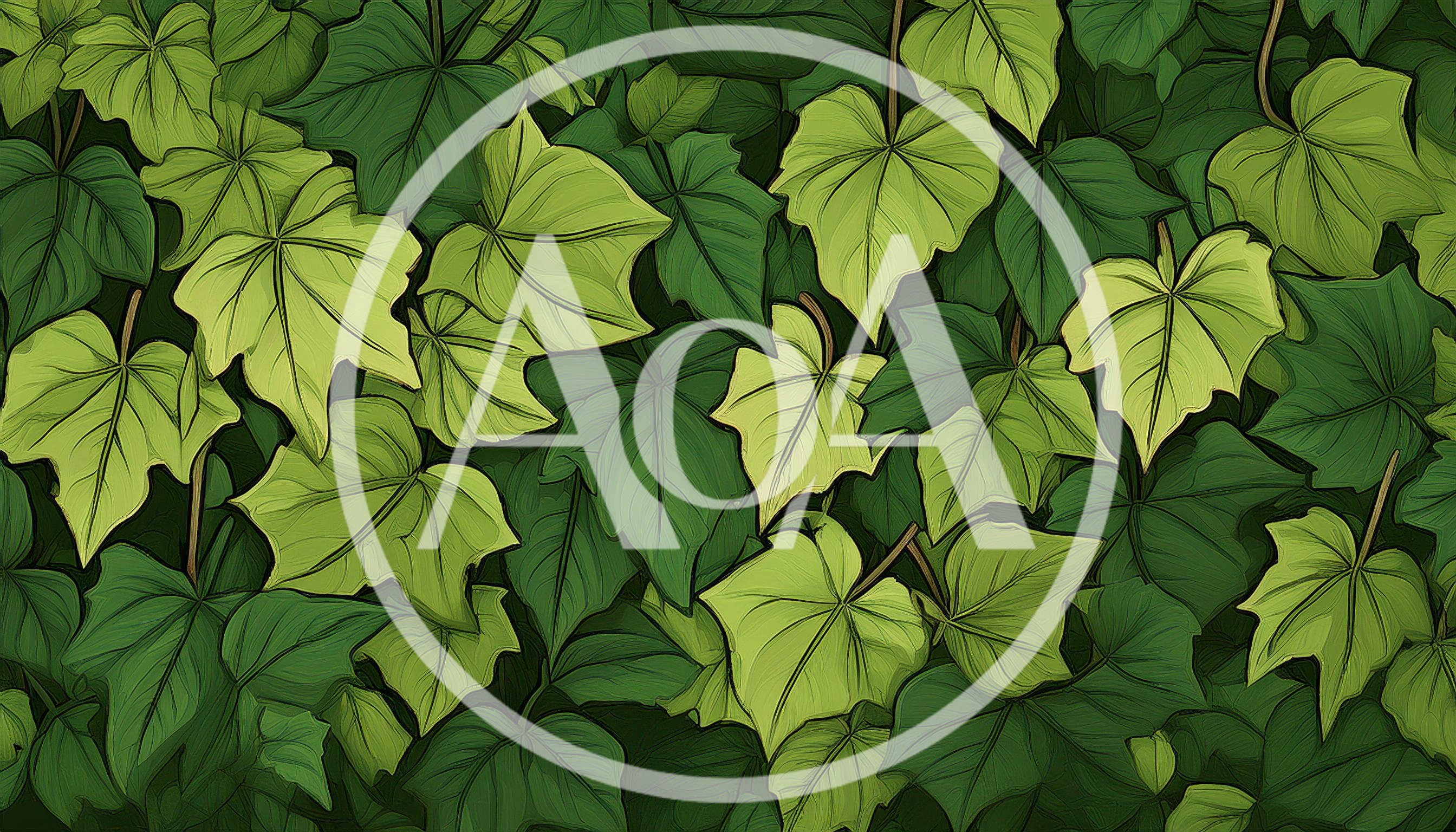 Lush Green Ivy Leaves Pattern Background