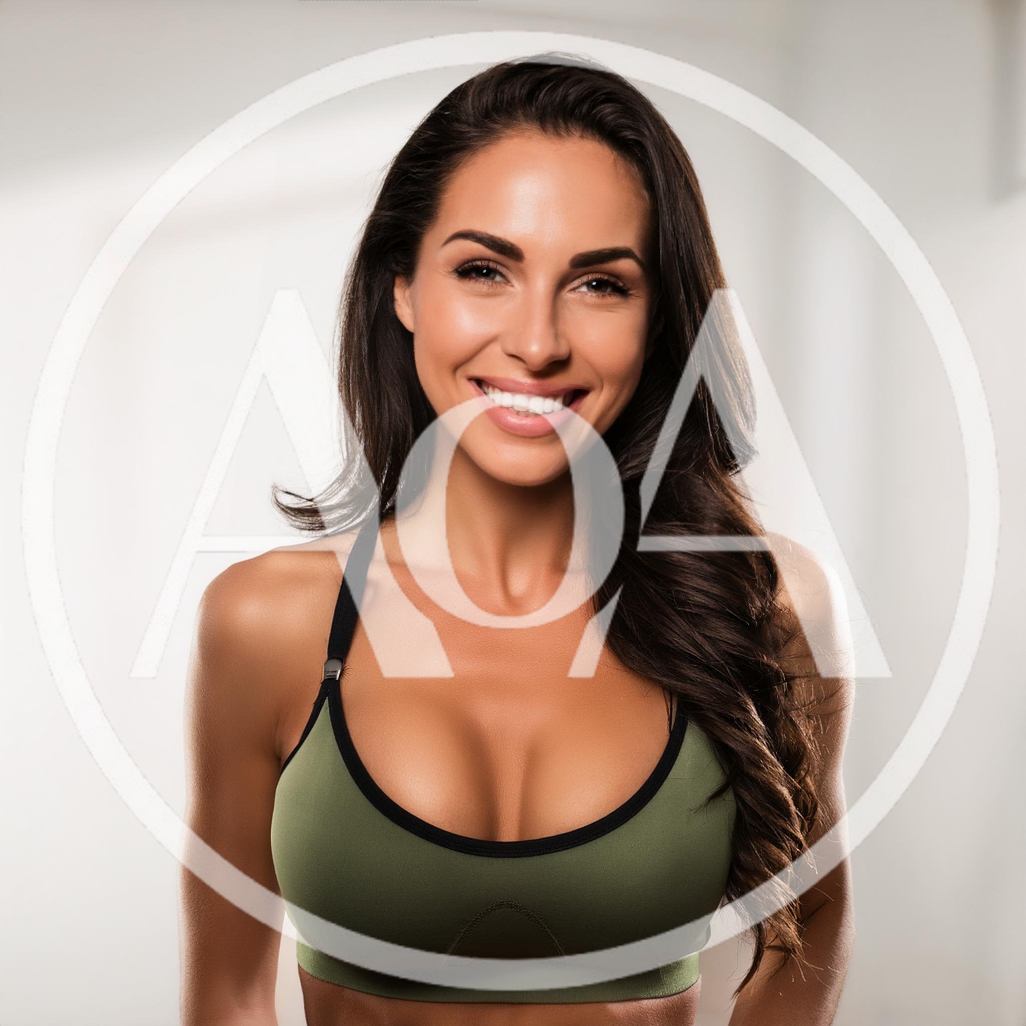 Portrait of a Fit Woman in Athletic Wear
