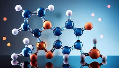 Glass Molecular Model Of A Chemical Compound