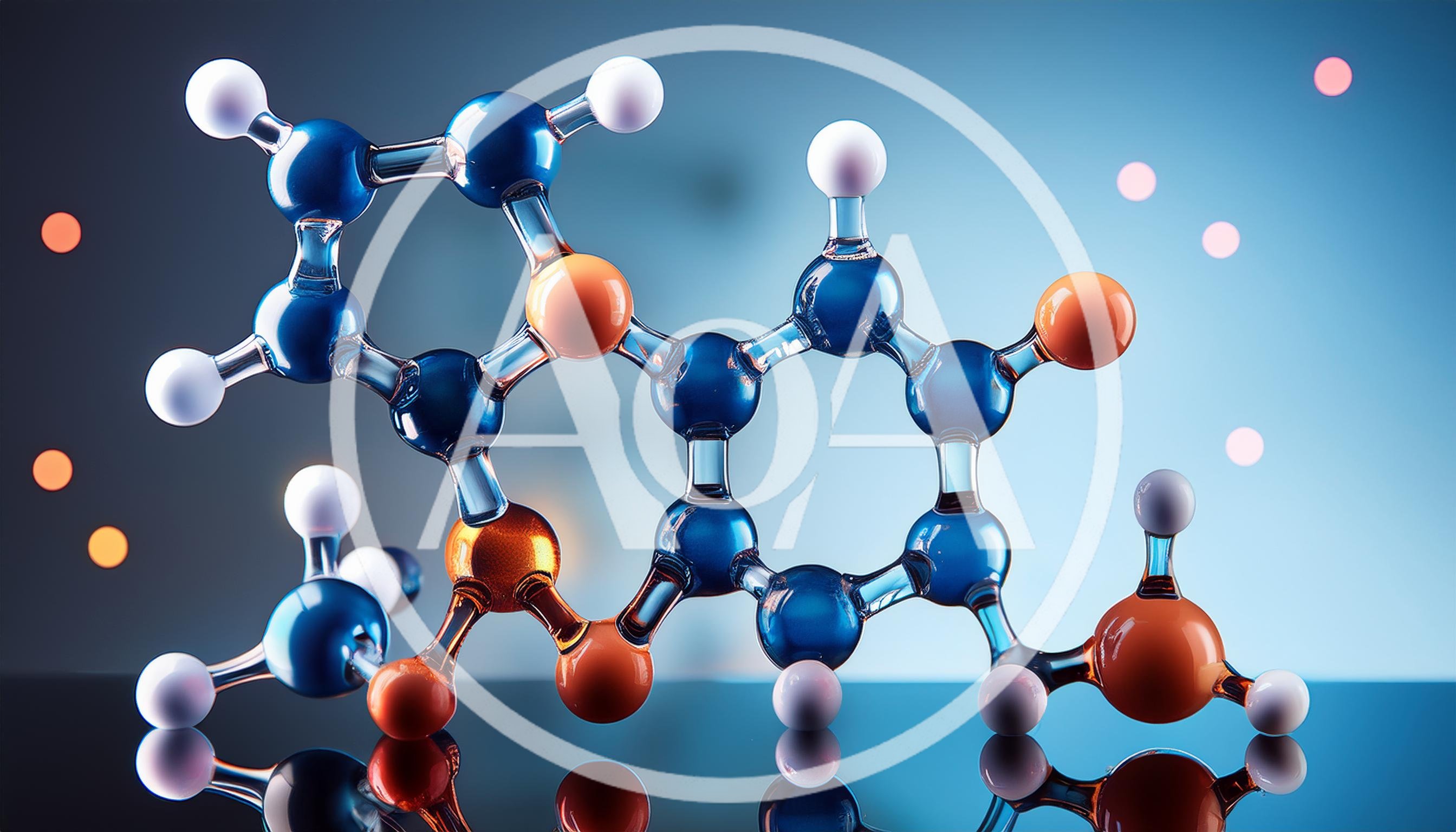 Glass Molecular Model Of A Chemical Compound