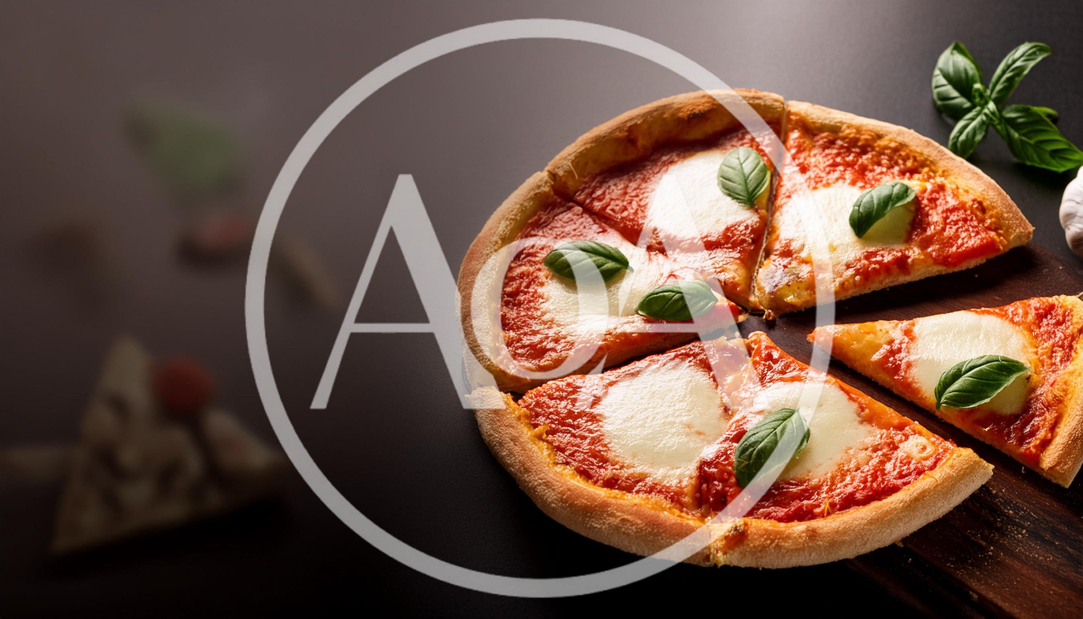 Fresh Margherita Pizza Slices on Wooden Board