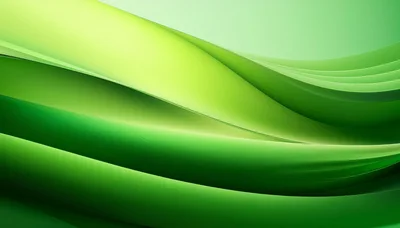 Abstract Green Wavy Silk Fabric Background