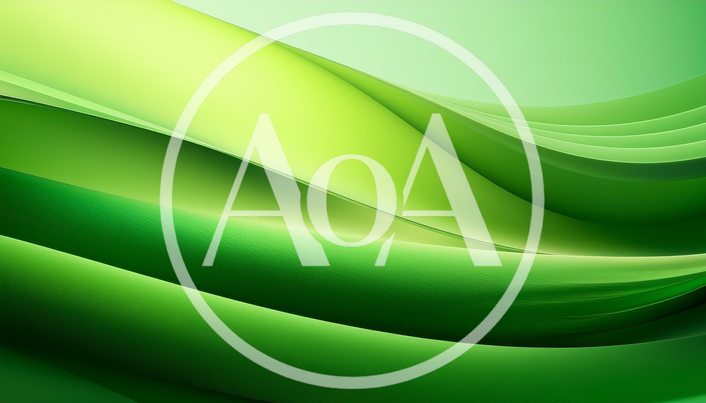 Abstract Green Wavy Silk Fabric Background
