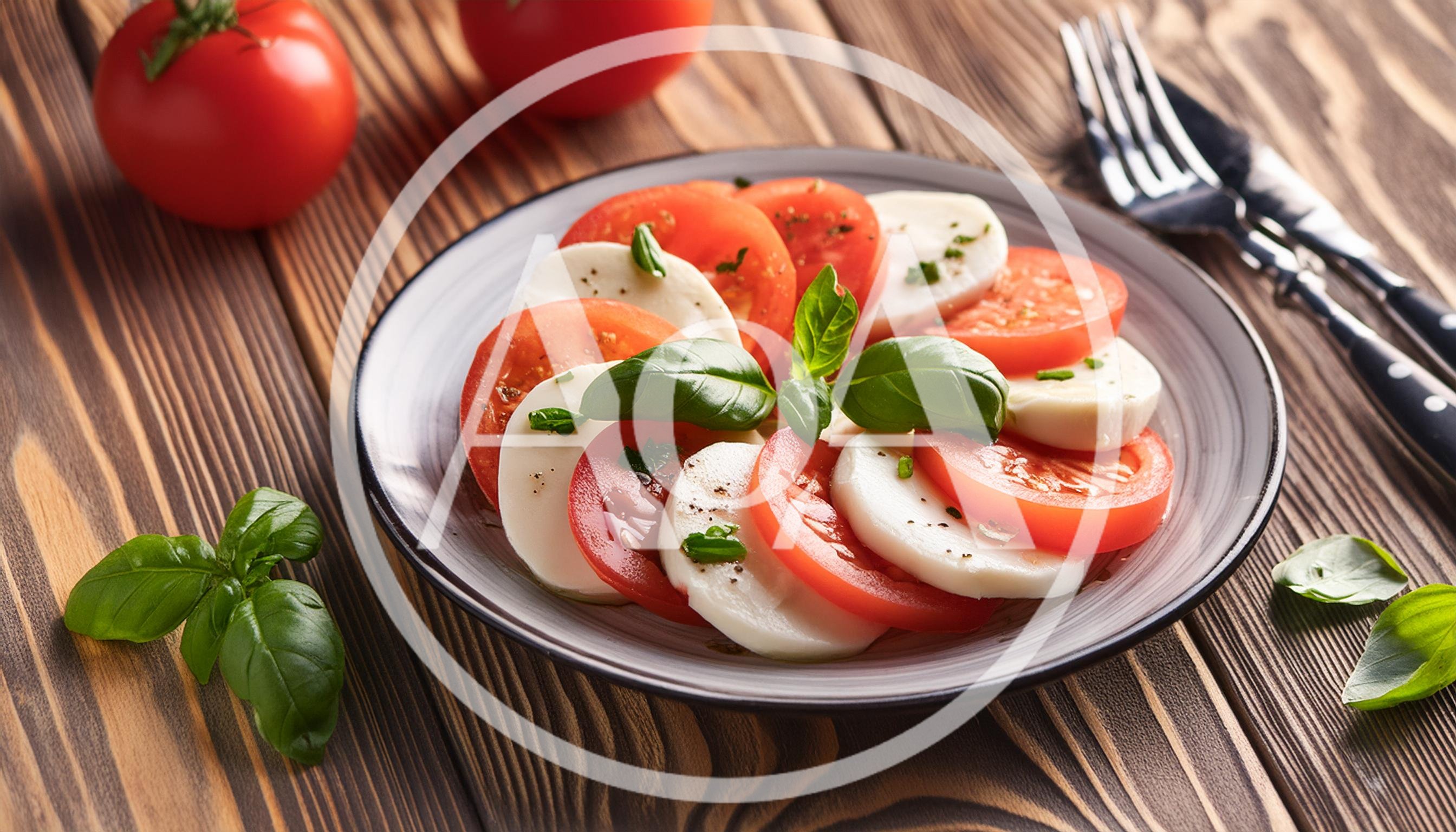 Caprese Salad With Fresh Tomatoes And Mozzarella