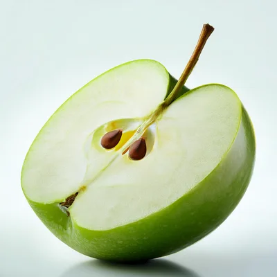 Half Of A Fresh Green Apple