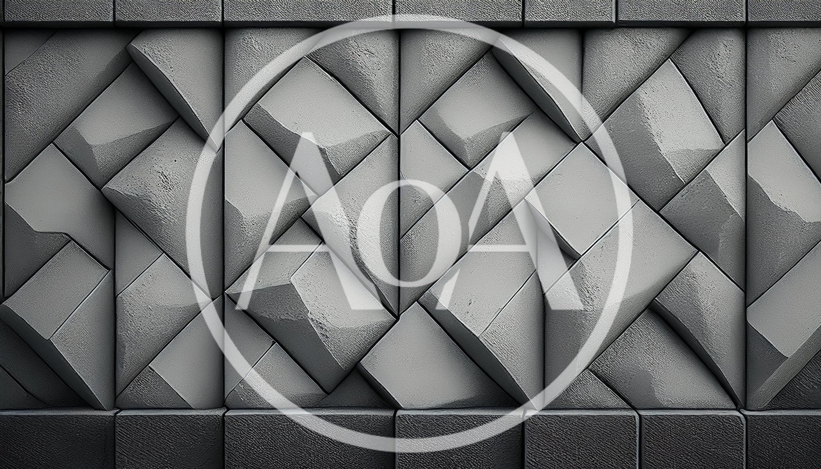 Abstract Geometric Concrete Wall Texture