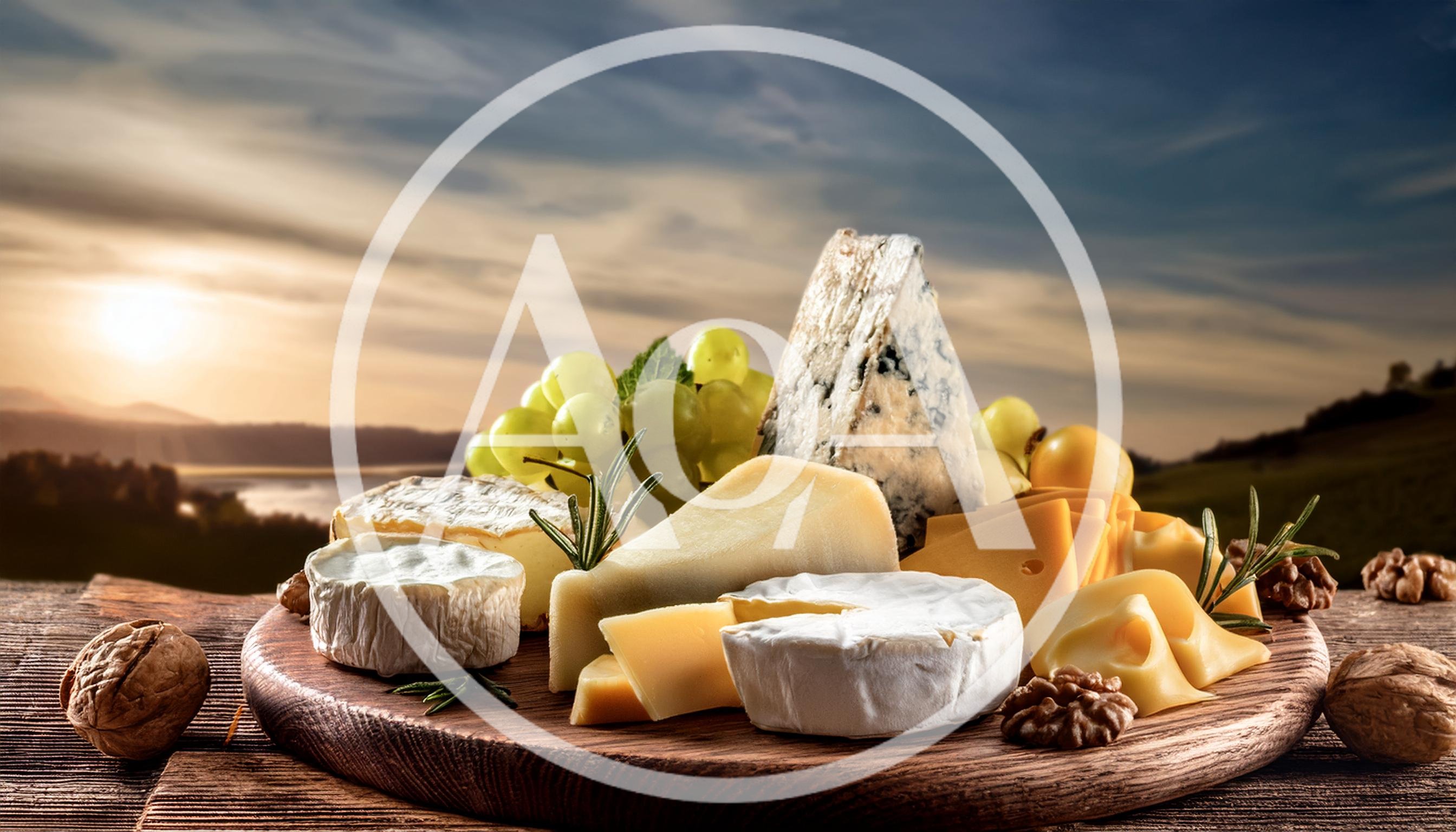 Gourmet Cheese Platter With Grapes And Walnuts
