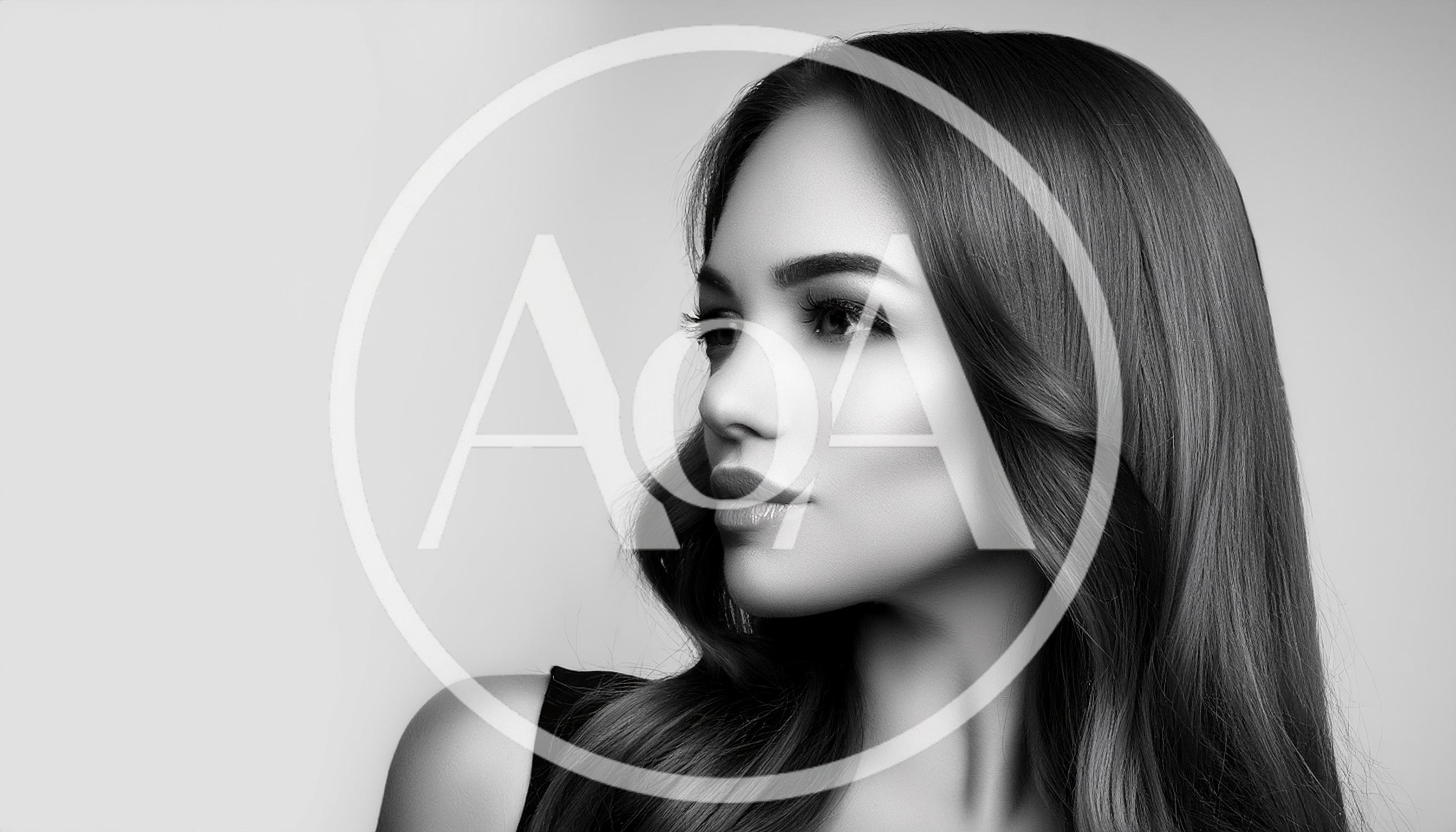 Portrait Of A Beautiful Woman With Long Wavy Hair