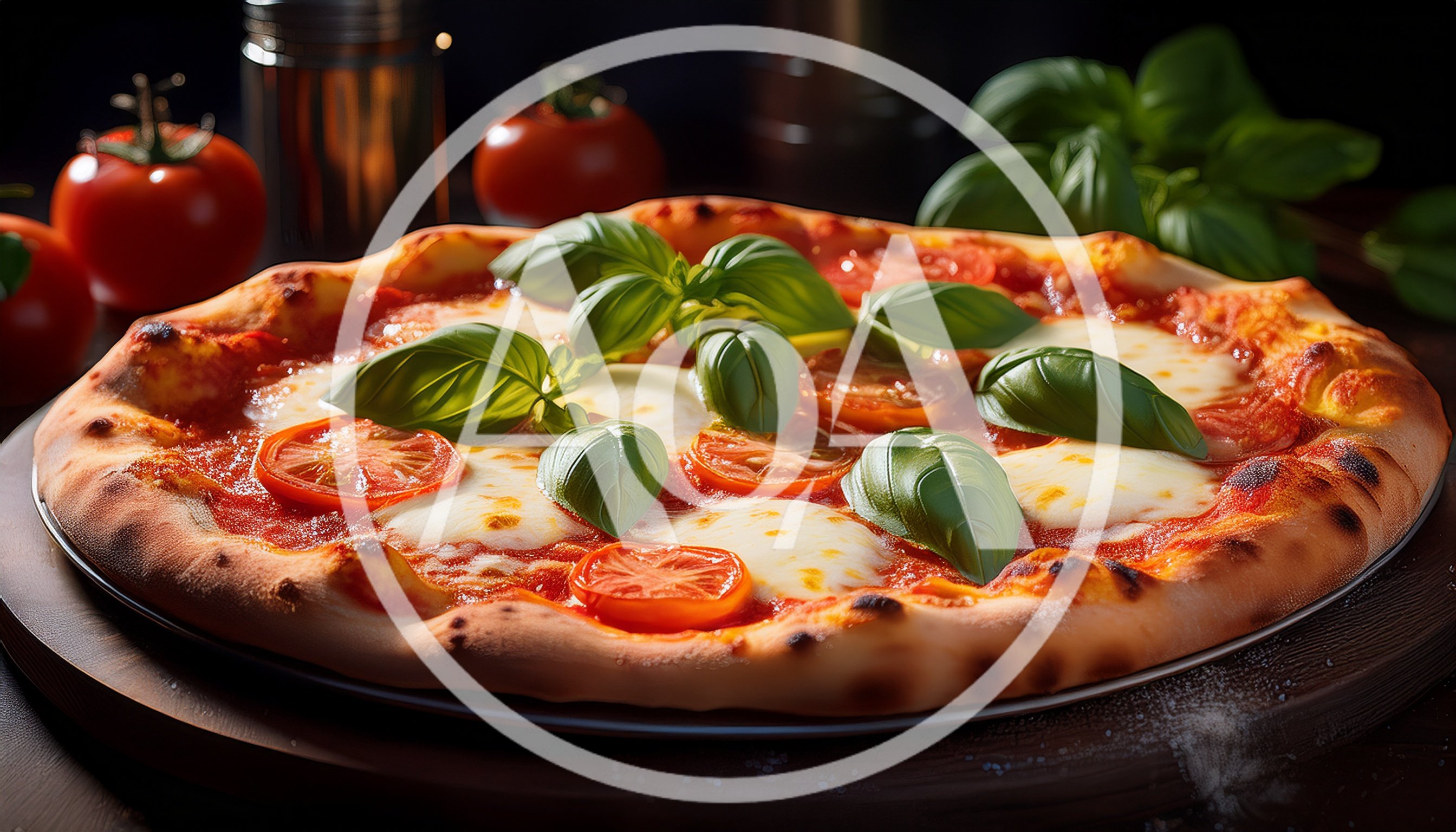 Fresh Margherita Pizza With Basil And Tomatoes