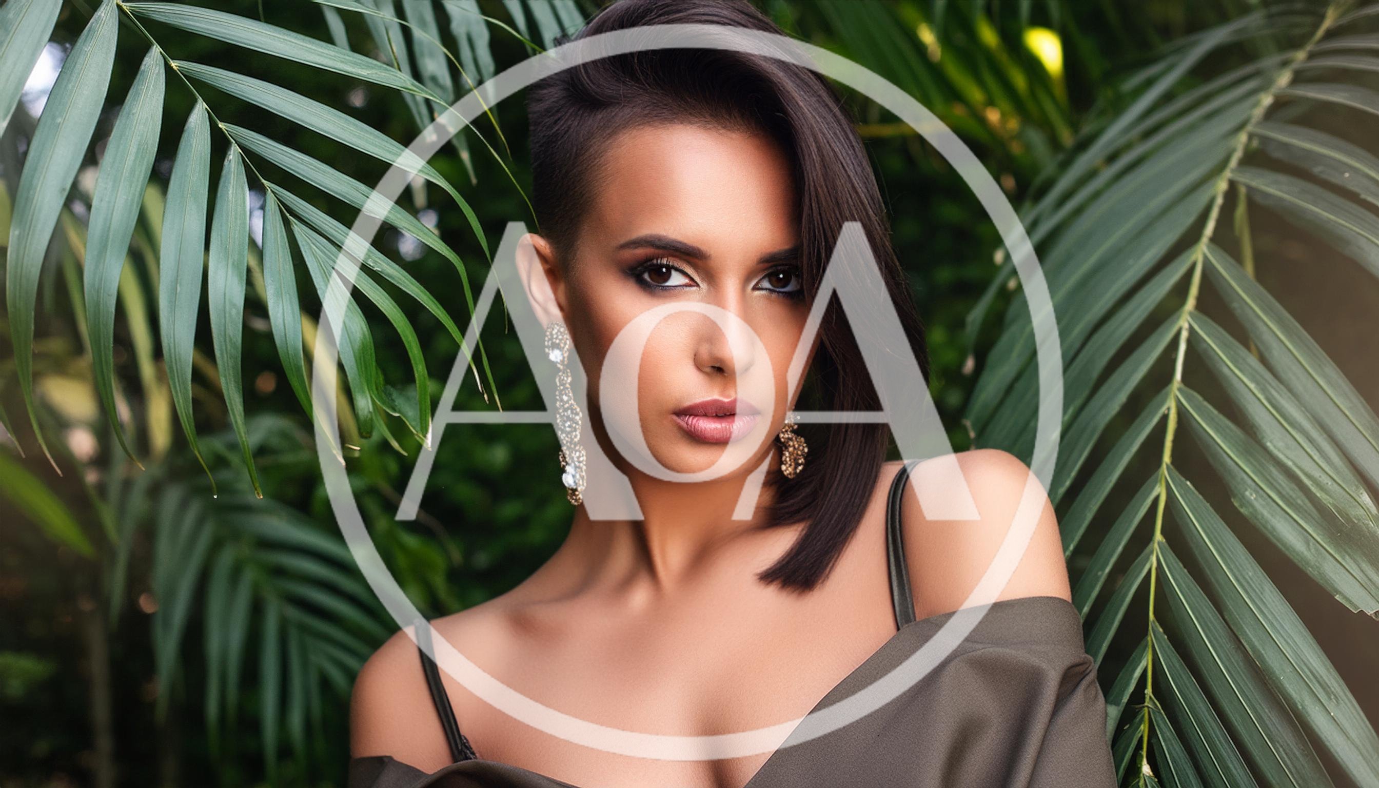 Portrait Of A Stylish Woman With Short Hair