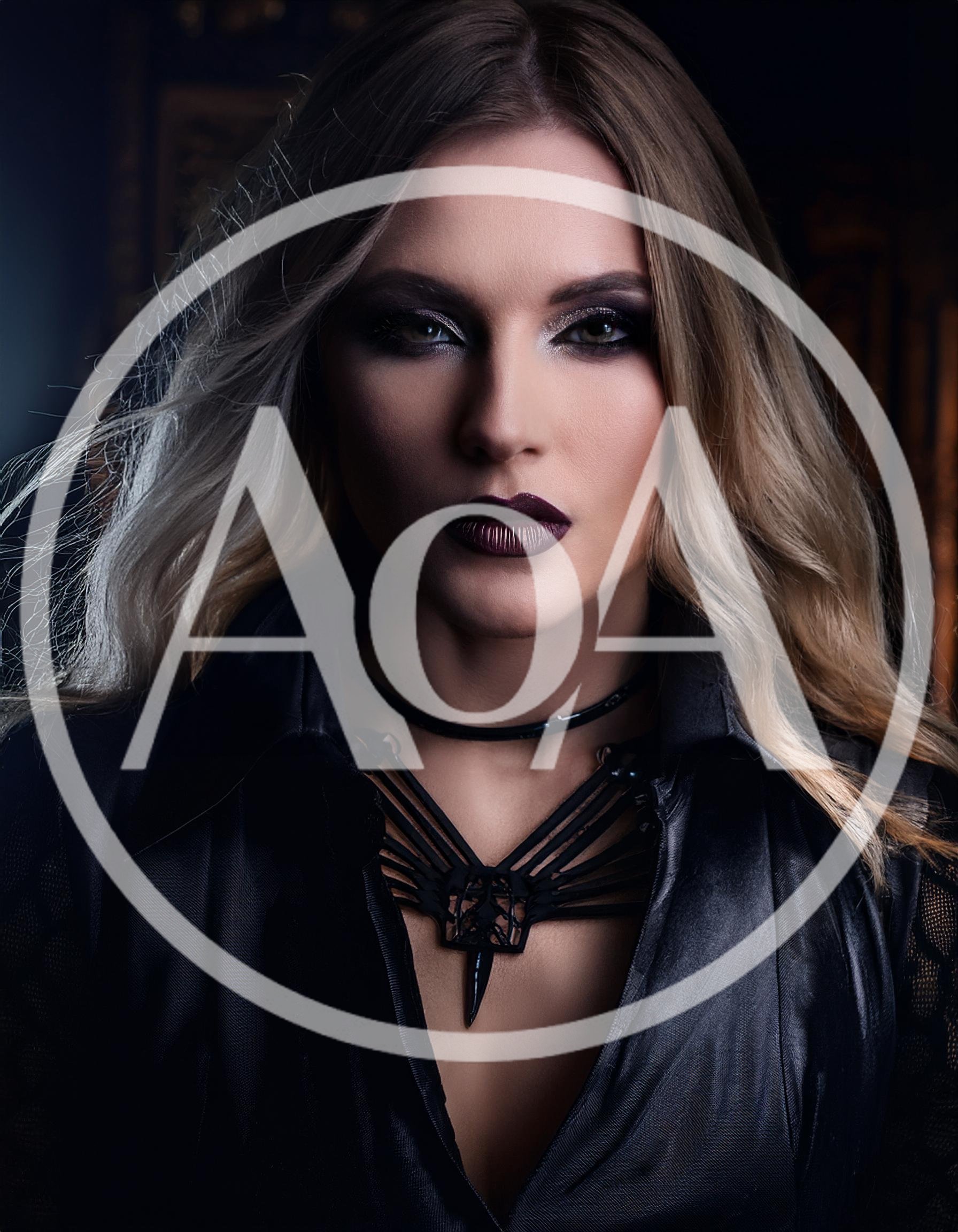 Portrait Of A Woman With Dark Gothic Makeup