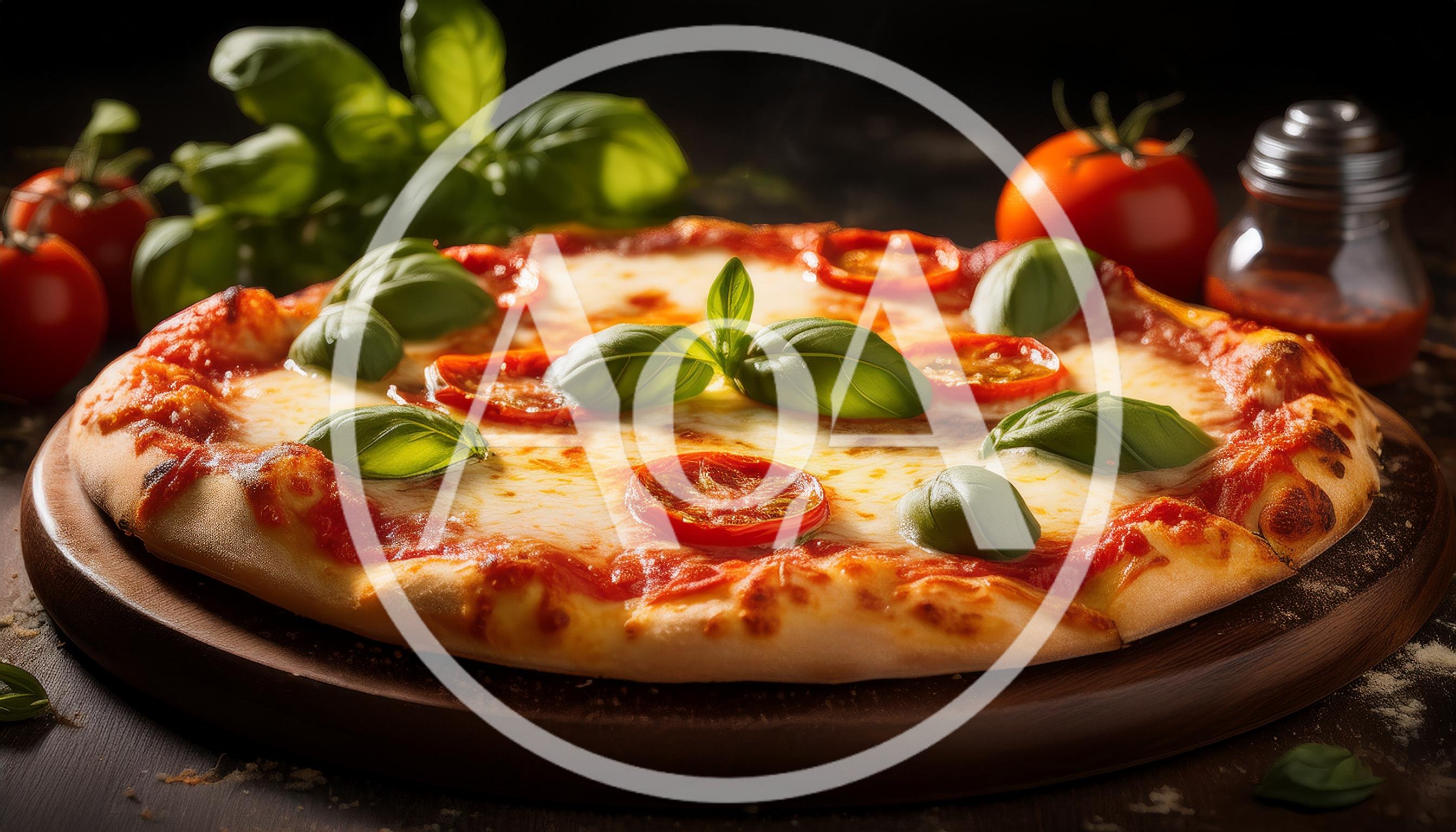 Fresh Margherita Pizza With Basil And Tomatoes