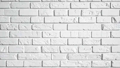 White Painted Brick Wall Texture Background