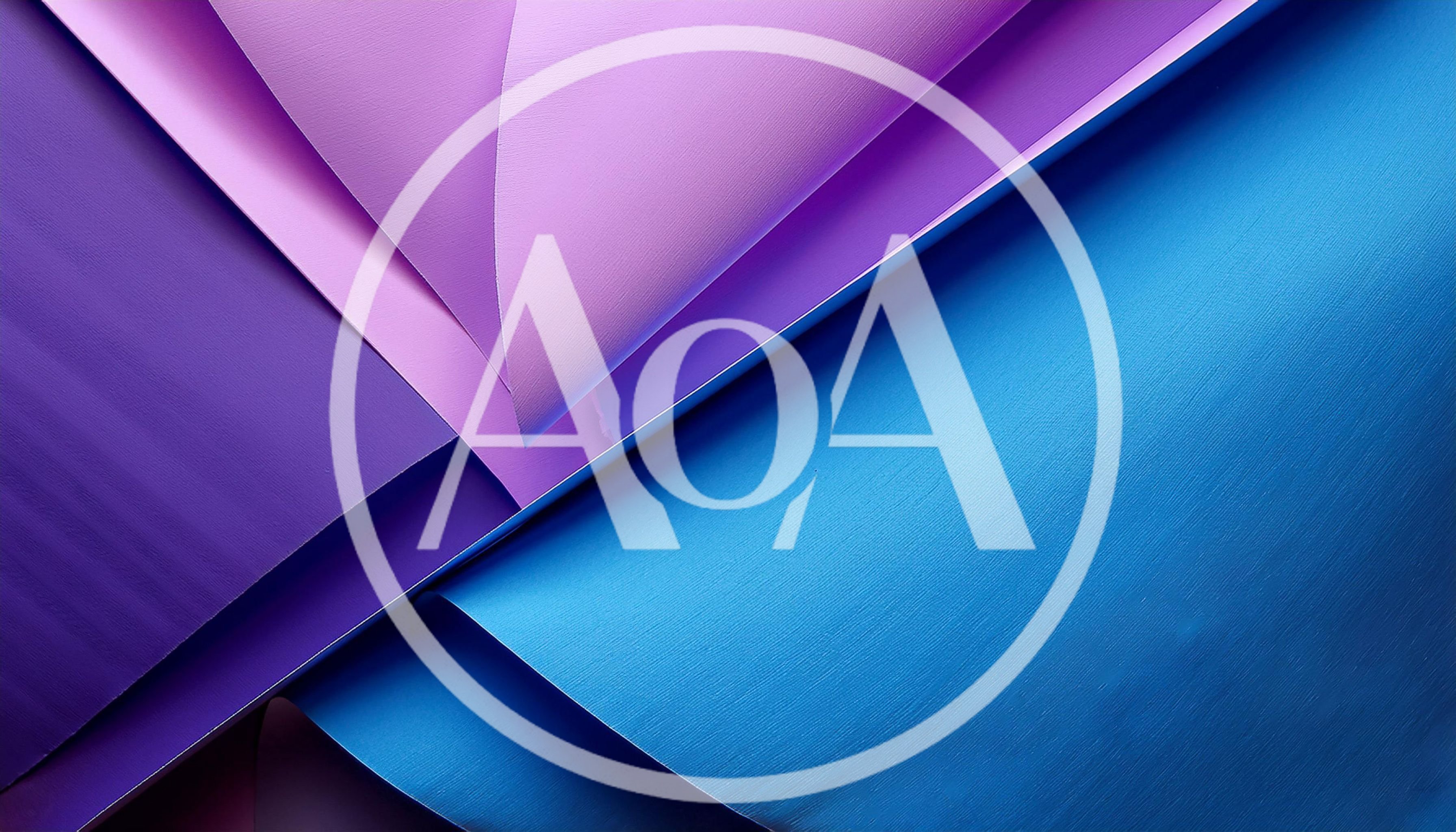 Abstract Background Of Layered Blue And Purple Paper