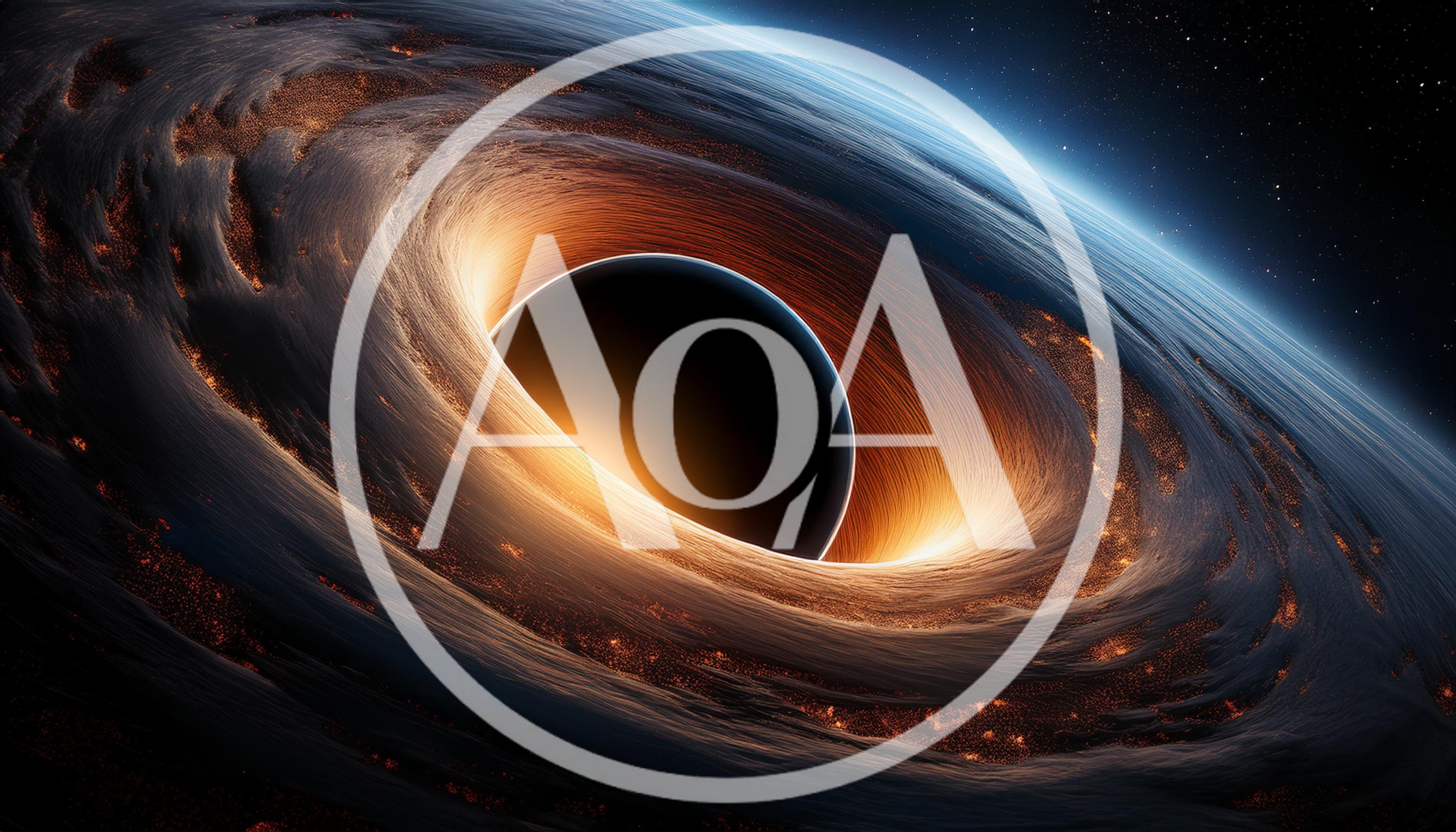 Cinematic Visualization Of A Massive Black Hole In Space