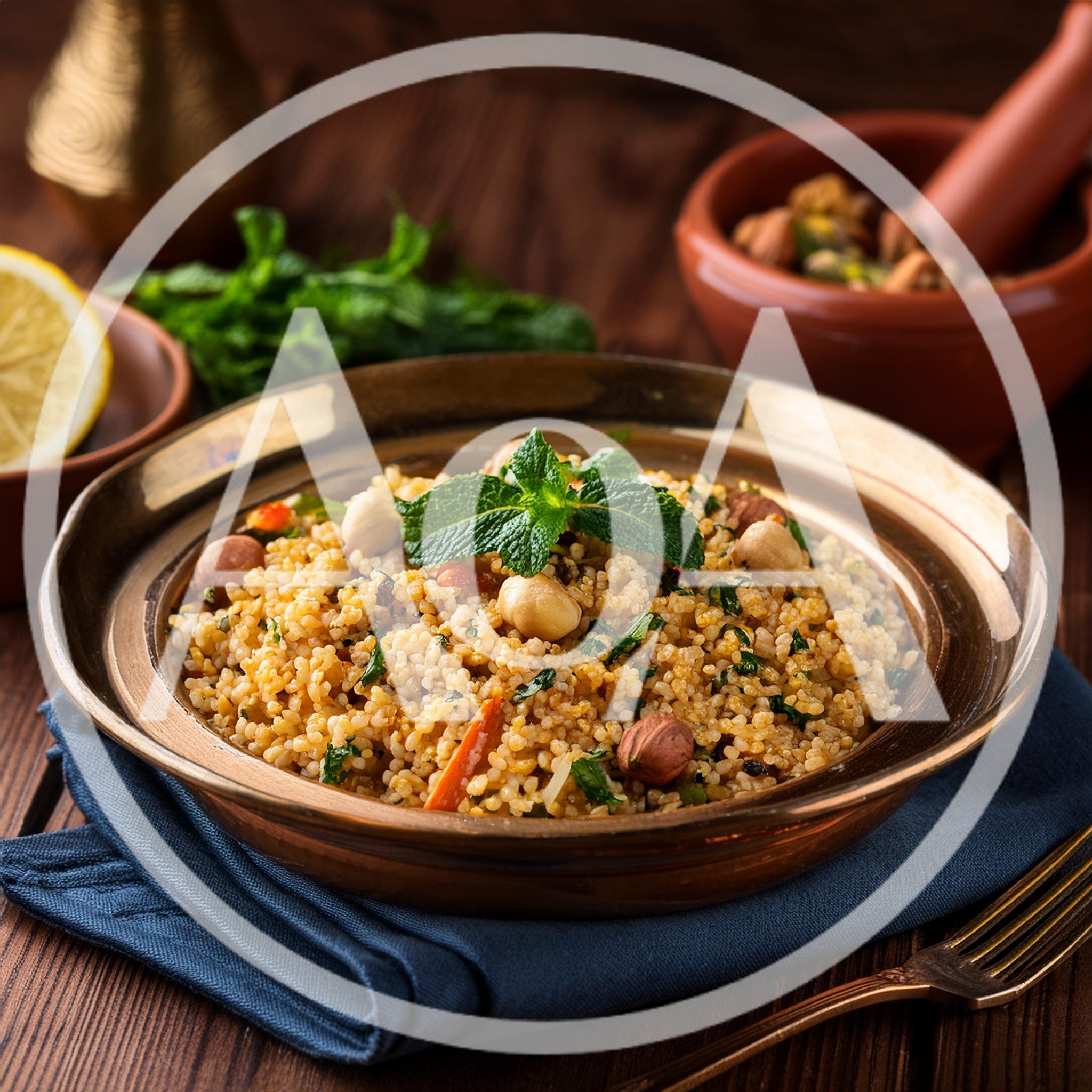 Middle Eastern Bulgur Wheat Salad with Hazelnuts