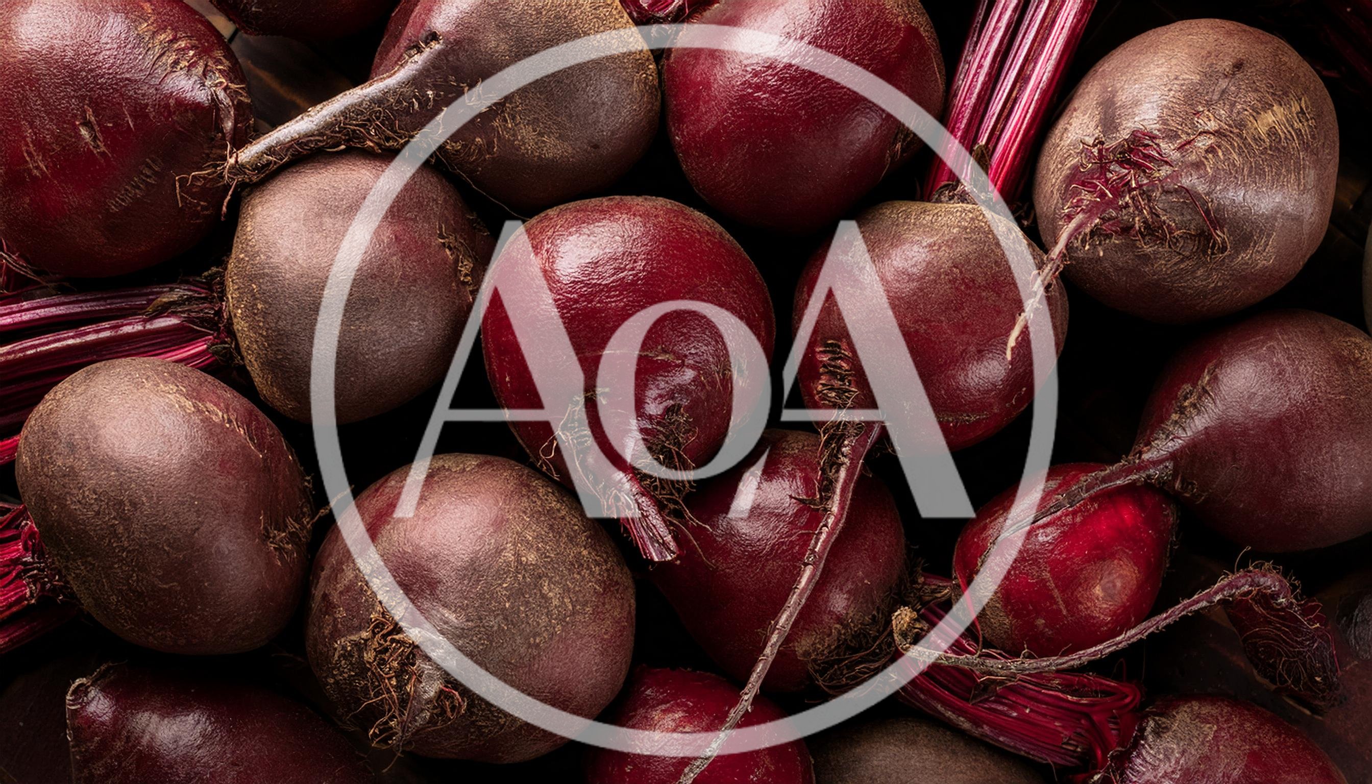 Fresh Raw Beetroots With Green Stems