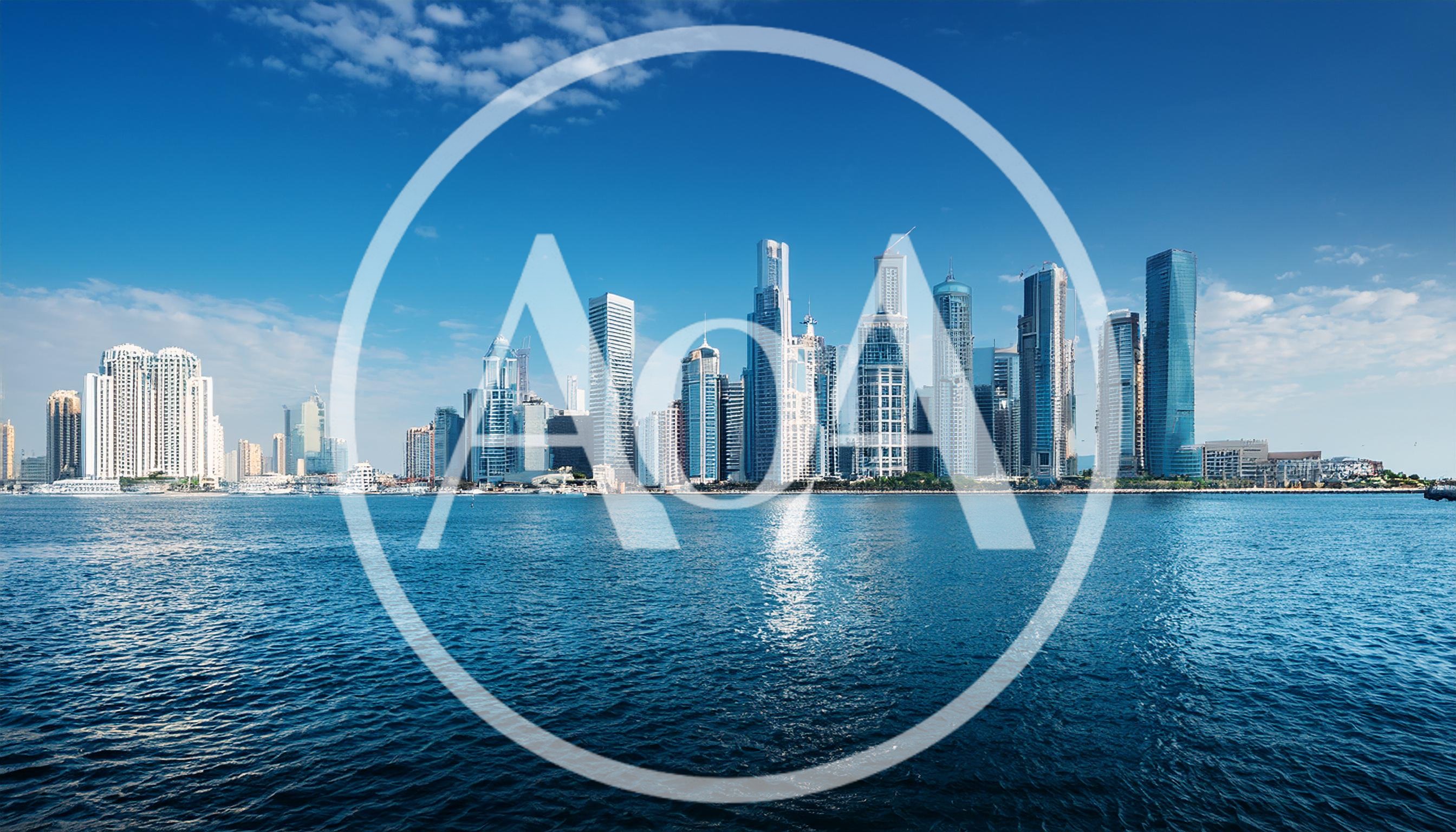 Panoramic View Of Dubai Marina Skyline At Daytime
