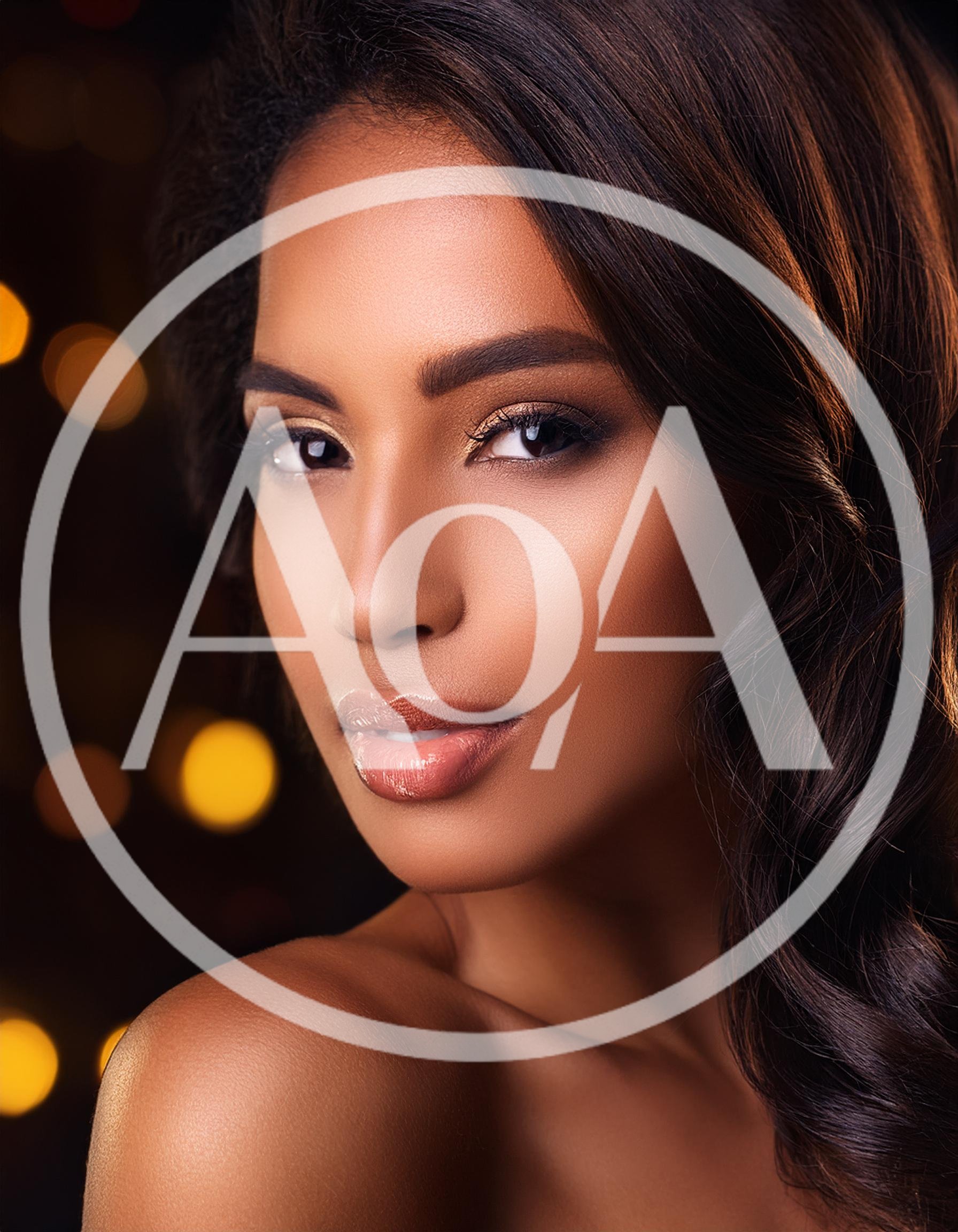 Portrait Of A Beautiful Woman With Glamorous Makeup