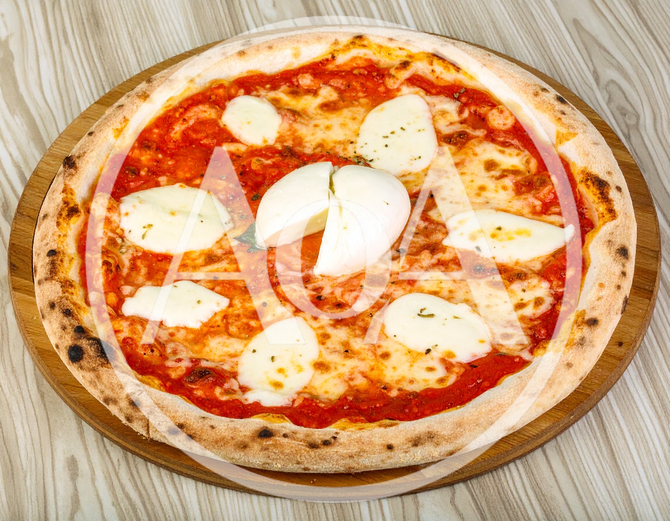 Fresh Margherita Pizza With Burrata Cheese