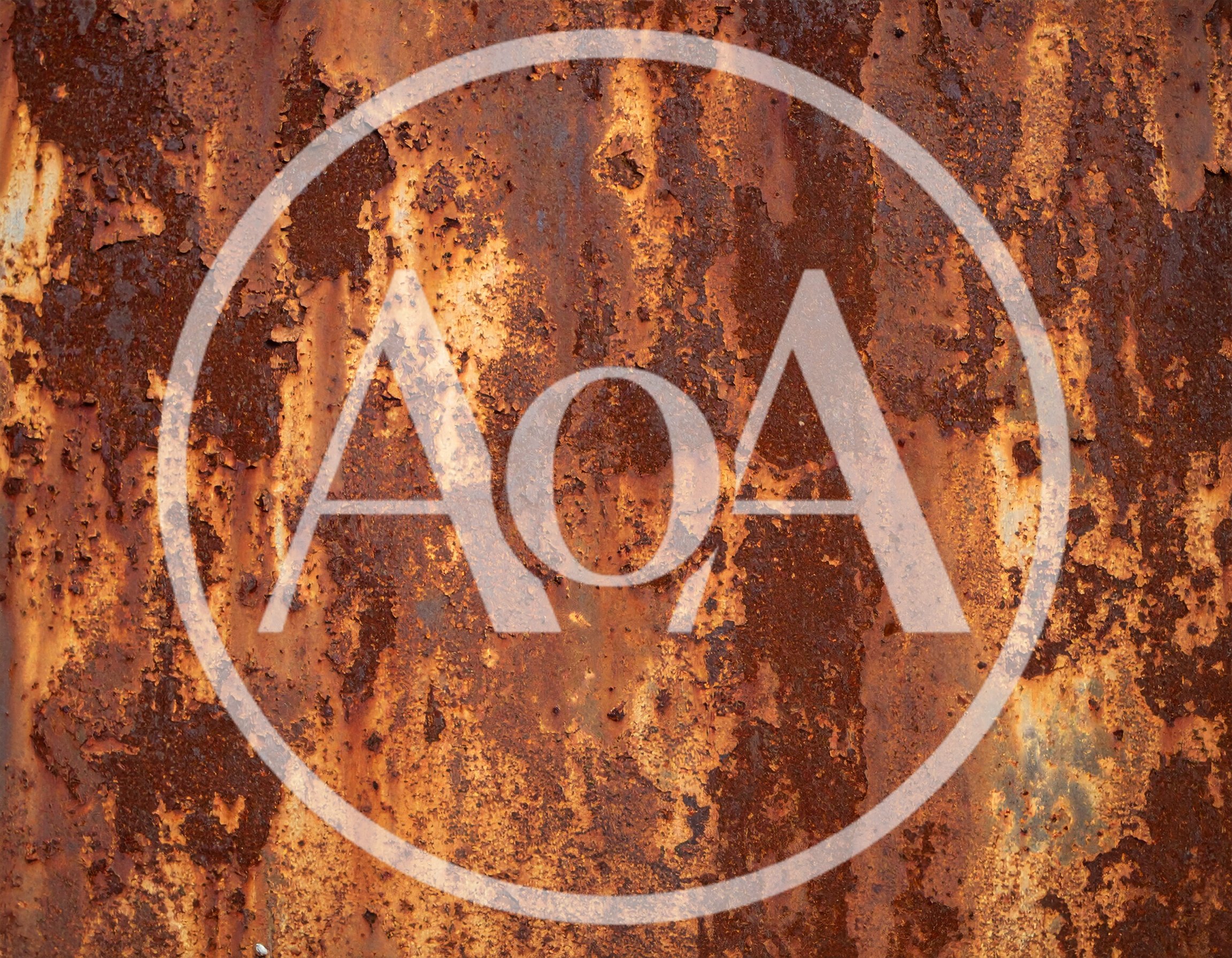 Weathered Metal Surface With Heavy Rust And Peeling Paint