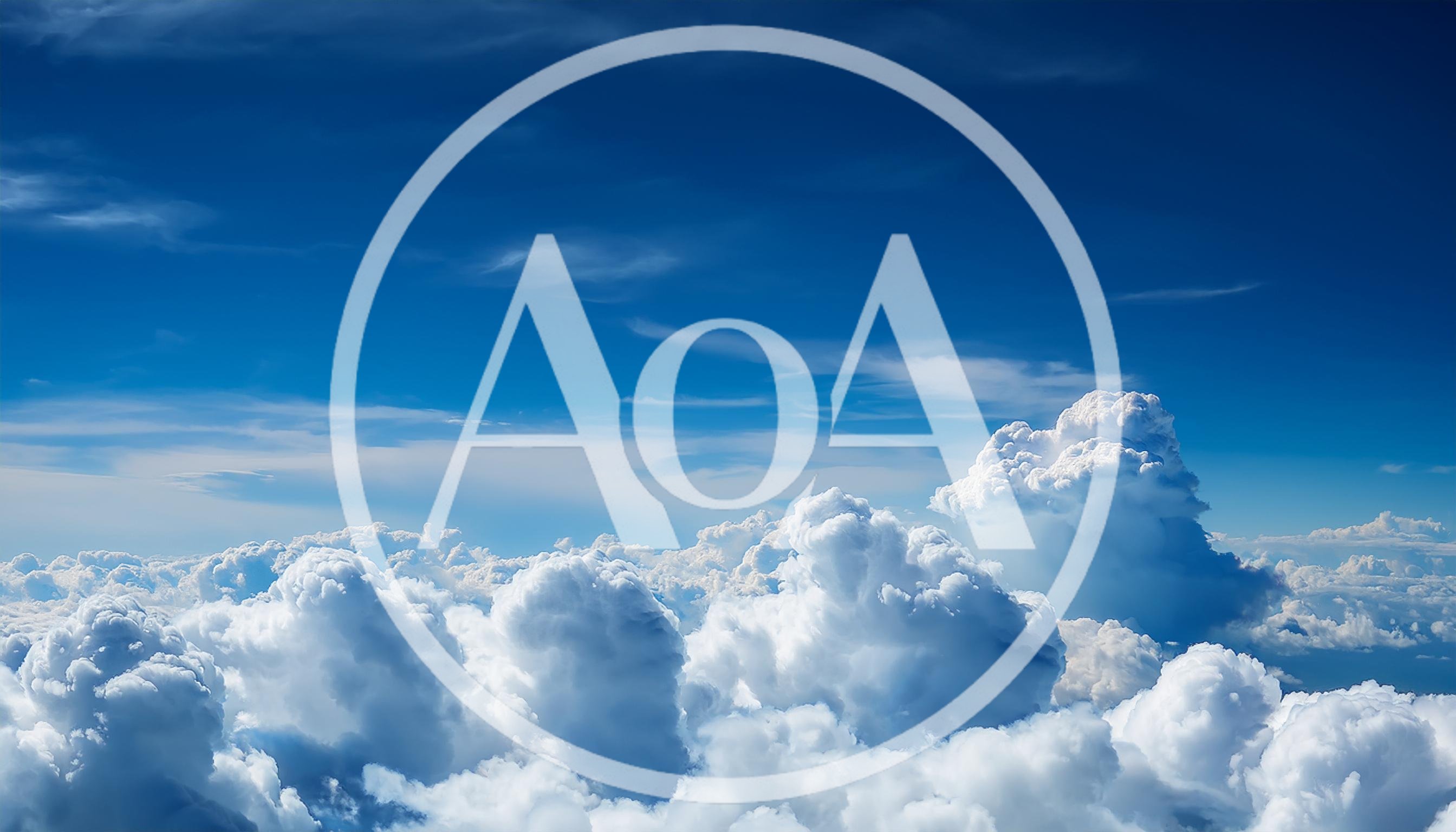 Aerial View Of Fluffy White Clouds In Blue Sky