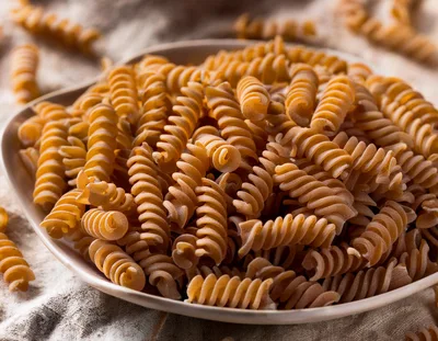 Bowl Of Whole Wheat Fusilli Pasta