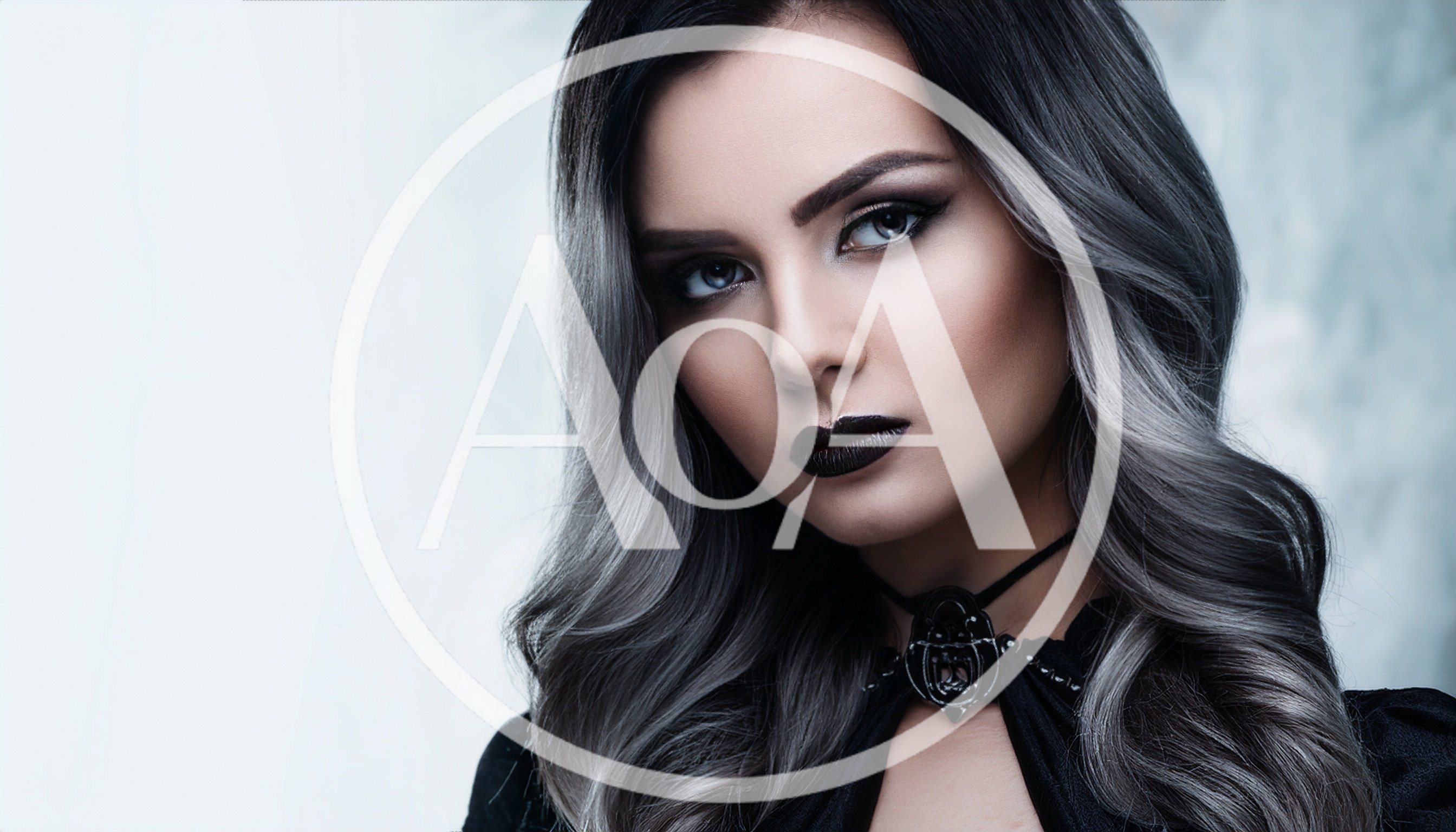 Portrait Of A Young Woman With Gothic Makeup