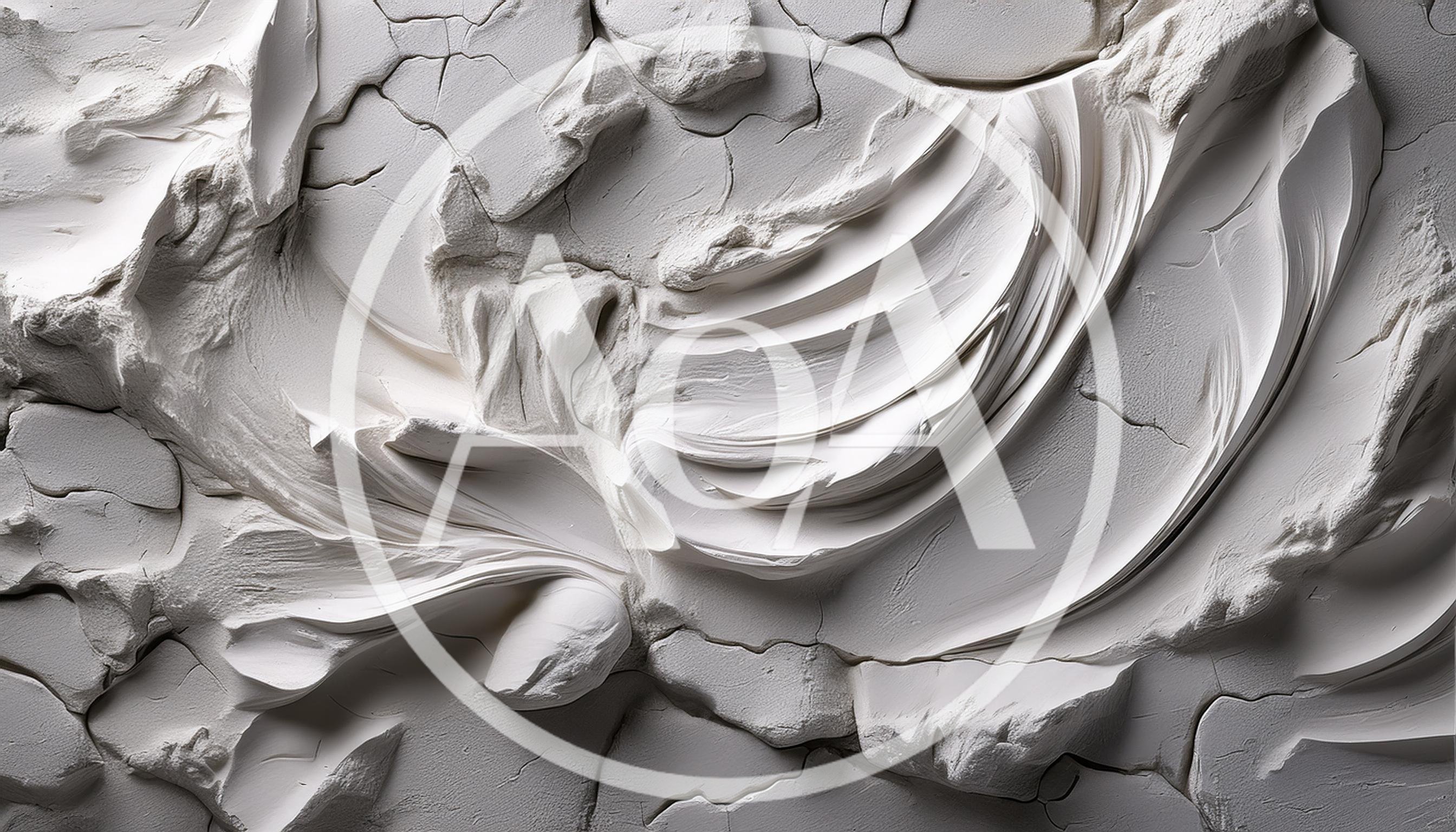 Abstract White Impasto Oil Paint Texture