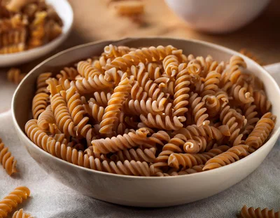 Bowl Of Whole Wheat Fusilli Pasta