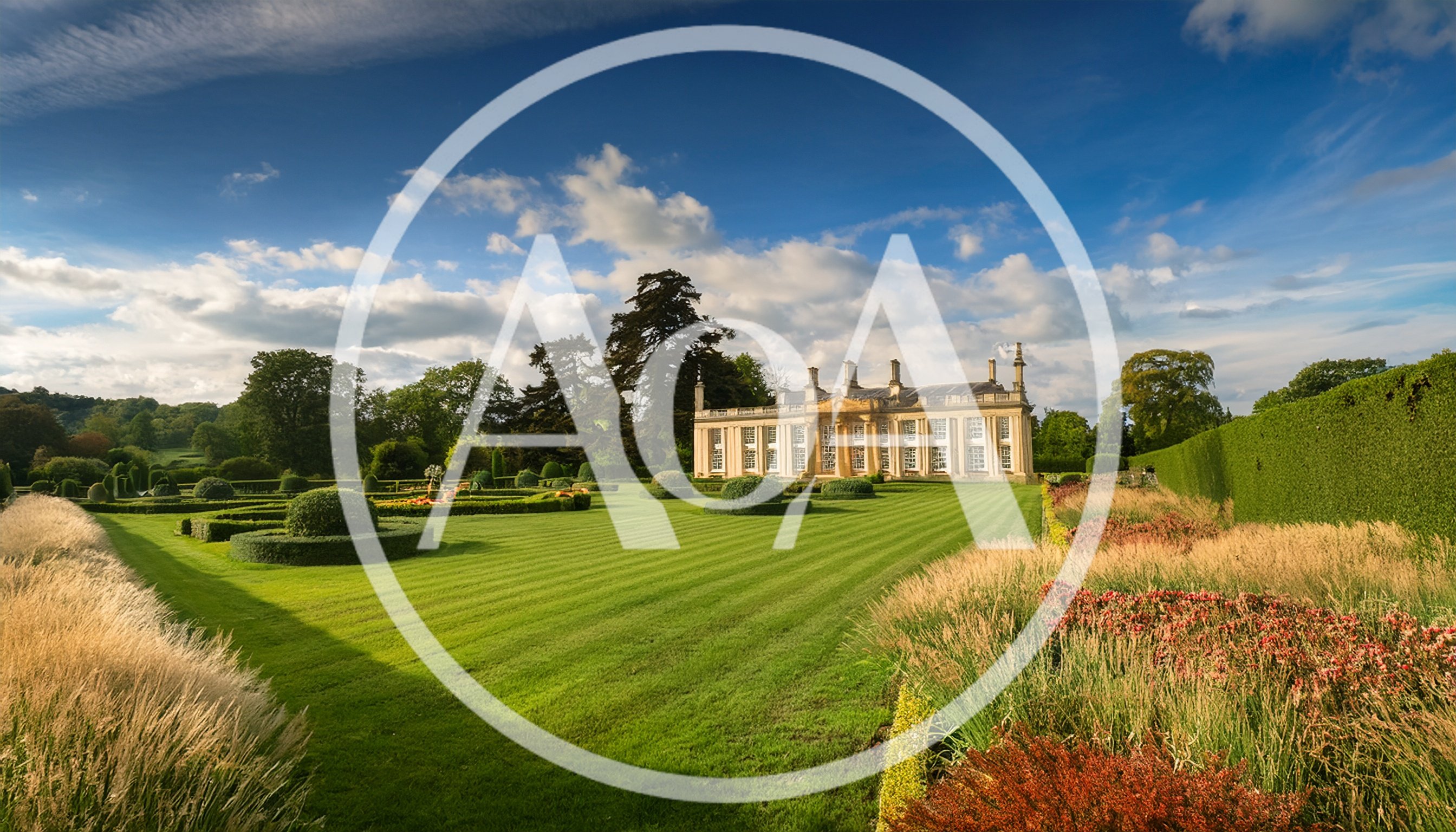 Stately Country House With Manicured Gardens