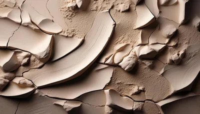 Cracked Beige Cosmetic Powder Texture Background