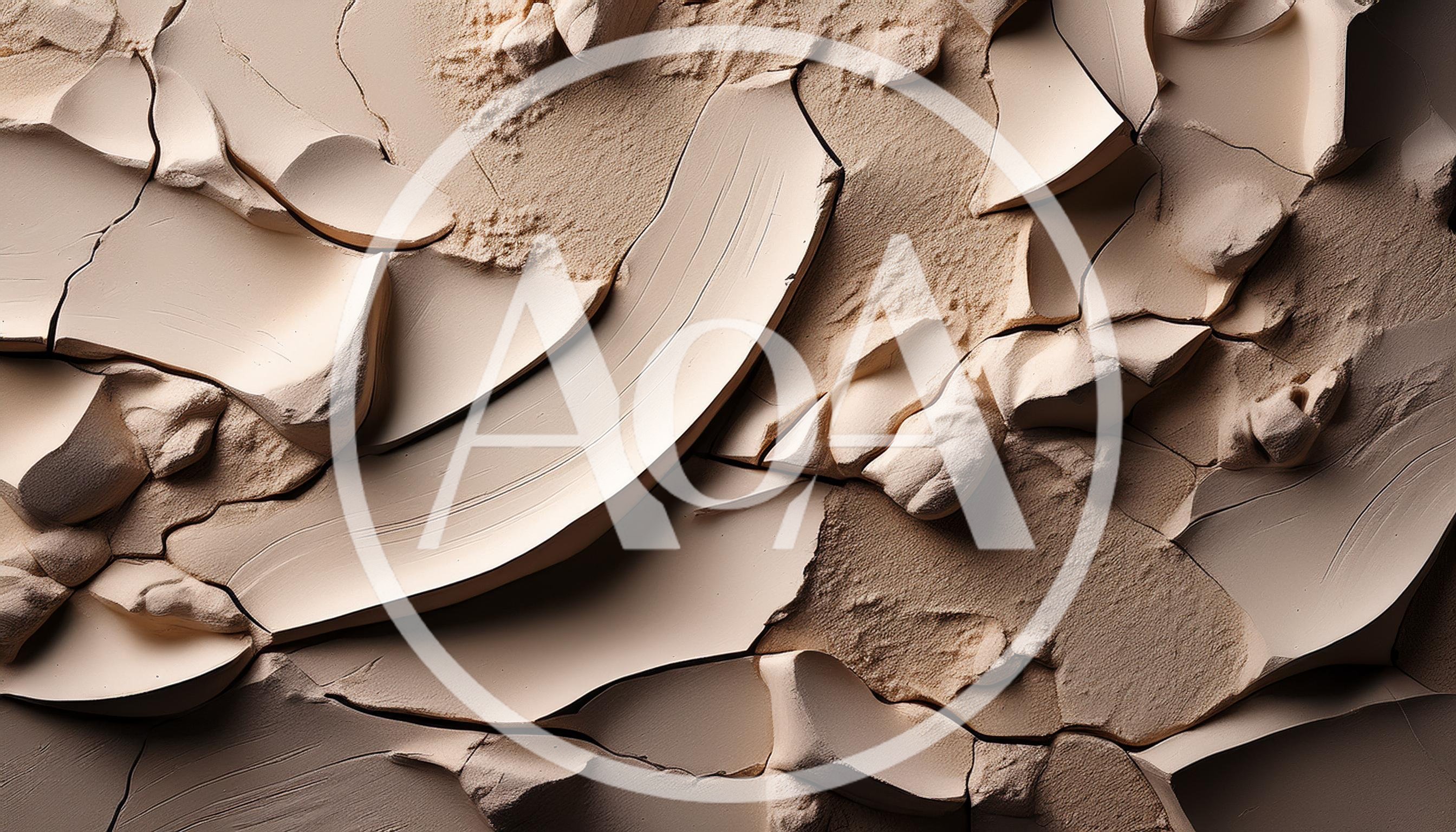 Cracked Beige Cosmetic Powder Texture Background