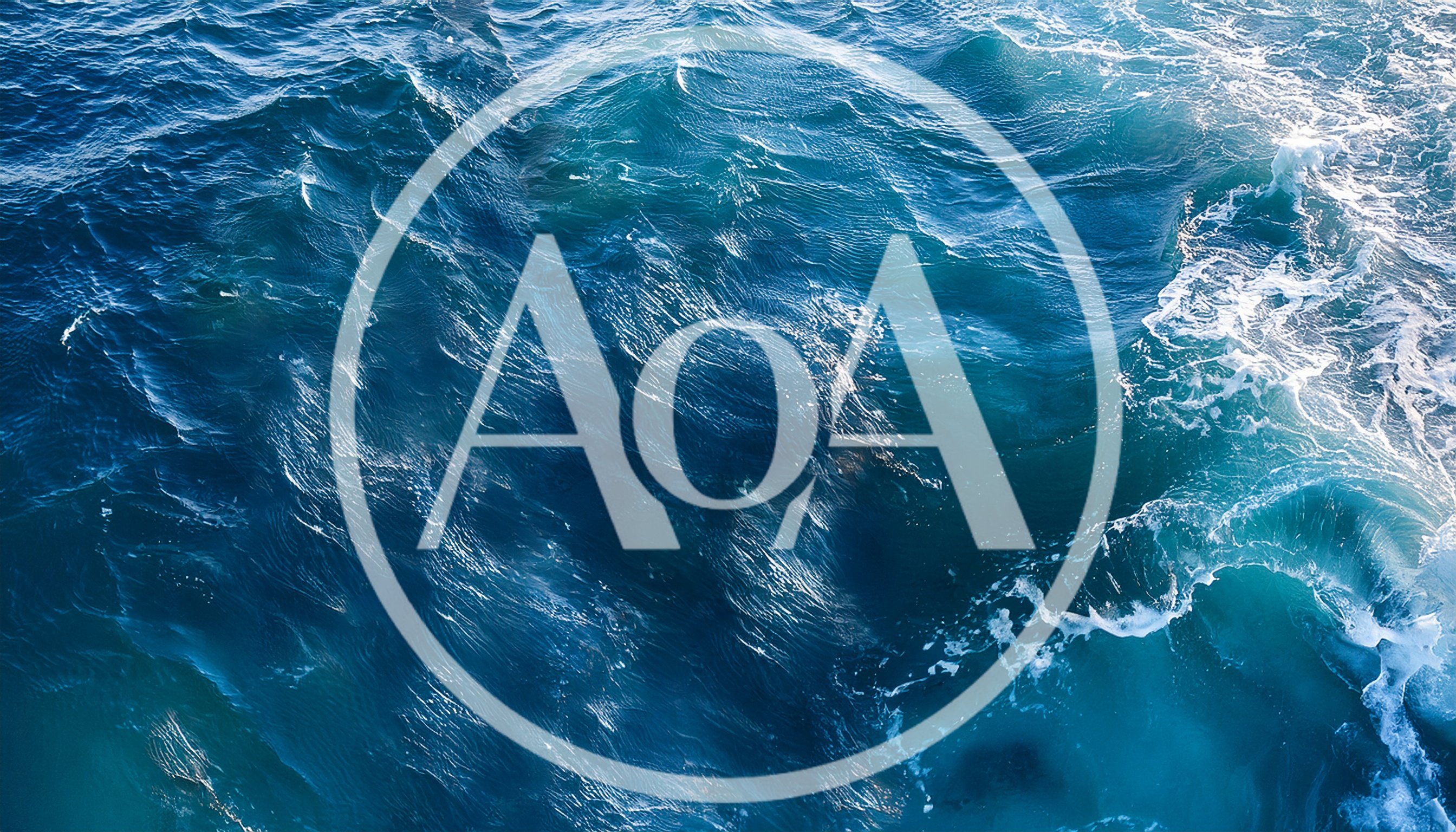 Aerial View Of Deep Blue Ocean Waves