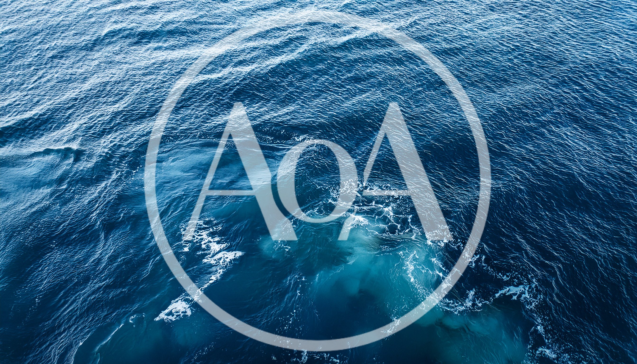 Aerial View Of Deep Blue Ocean Waves