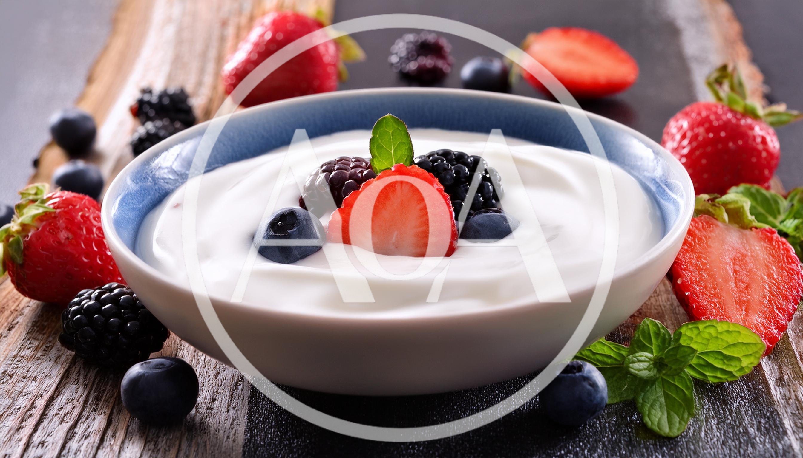 Bowl Of Fresh Yogurt With Mixed Berries
