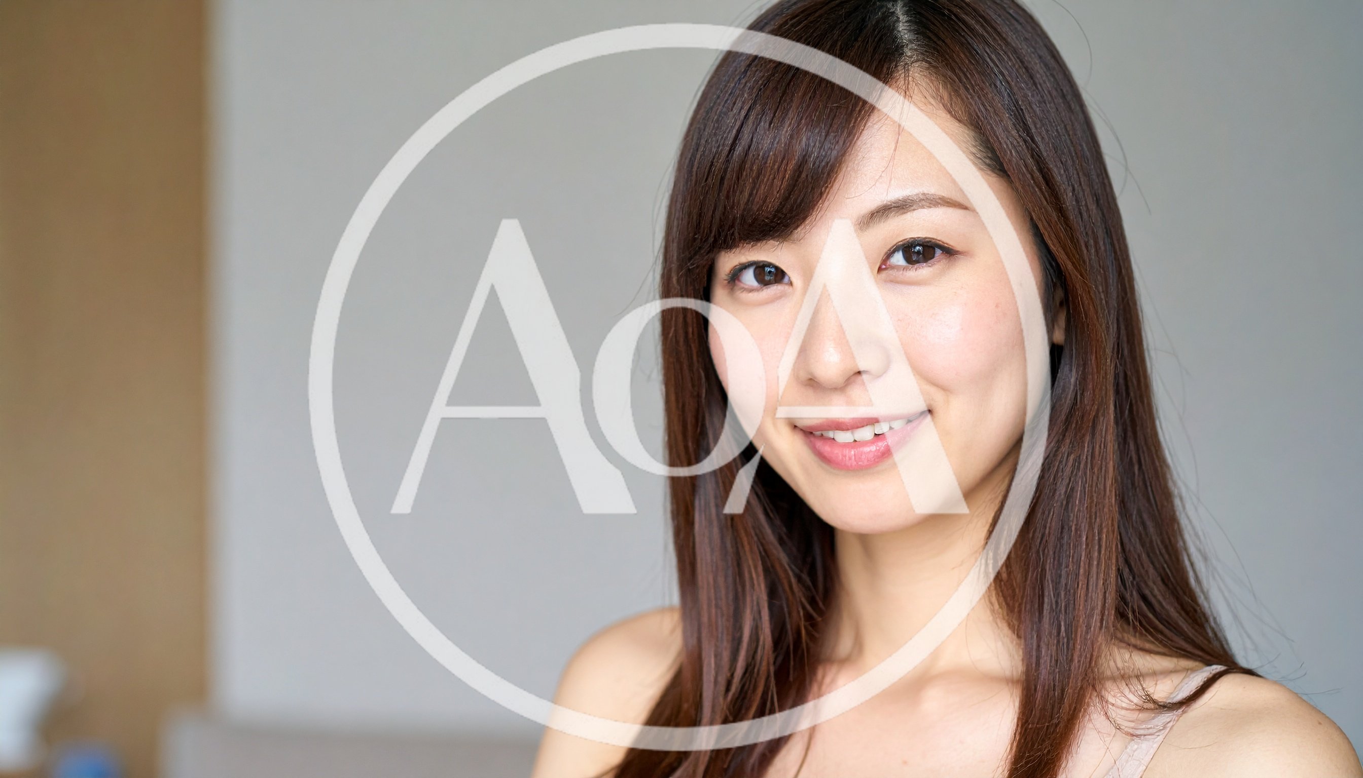 Portrait Of A Smiling Young Japanese Woman