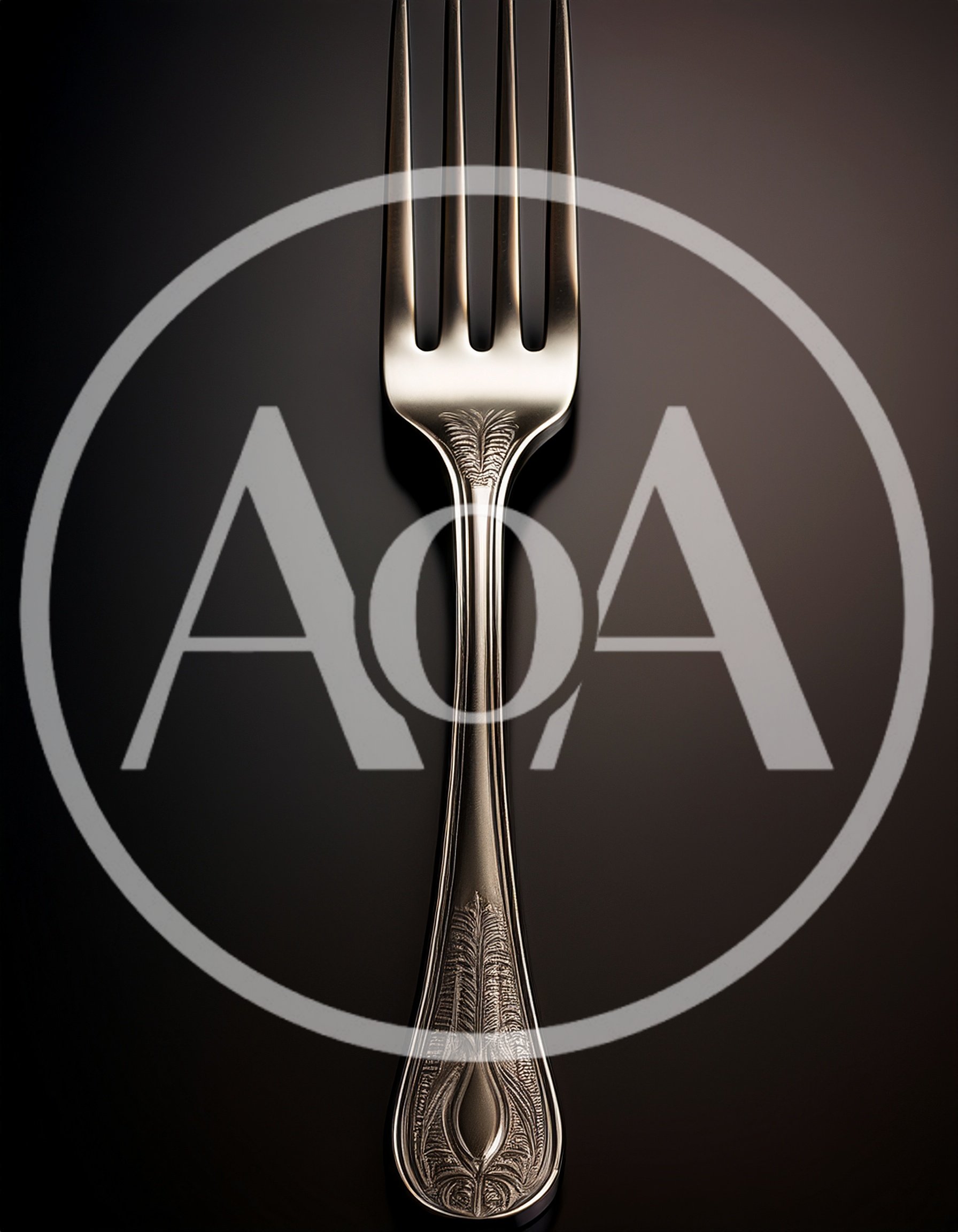 Elegant Silver Fork With Ornate Engraved Handle
