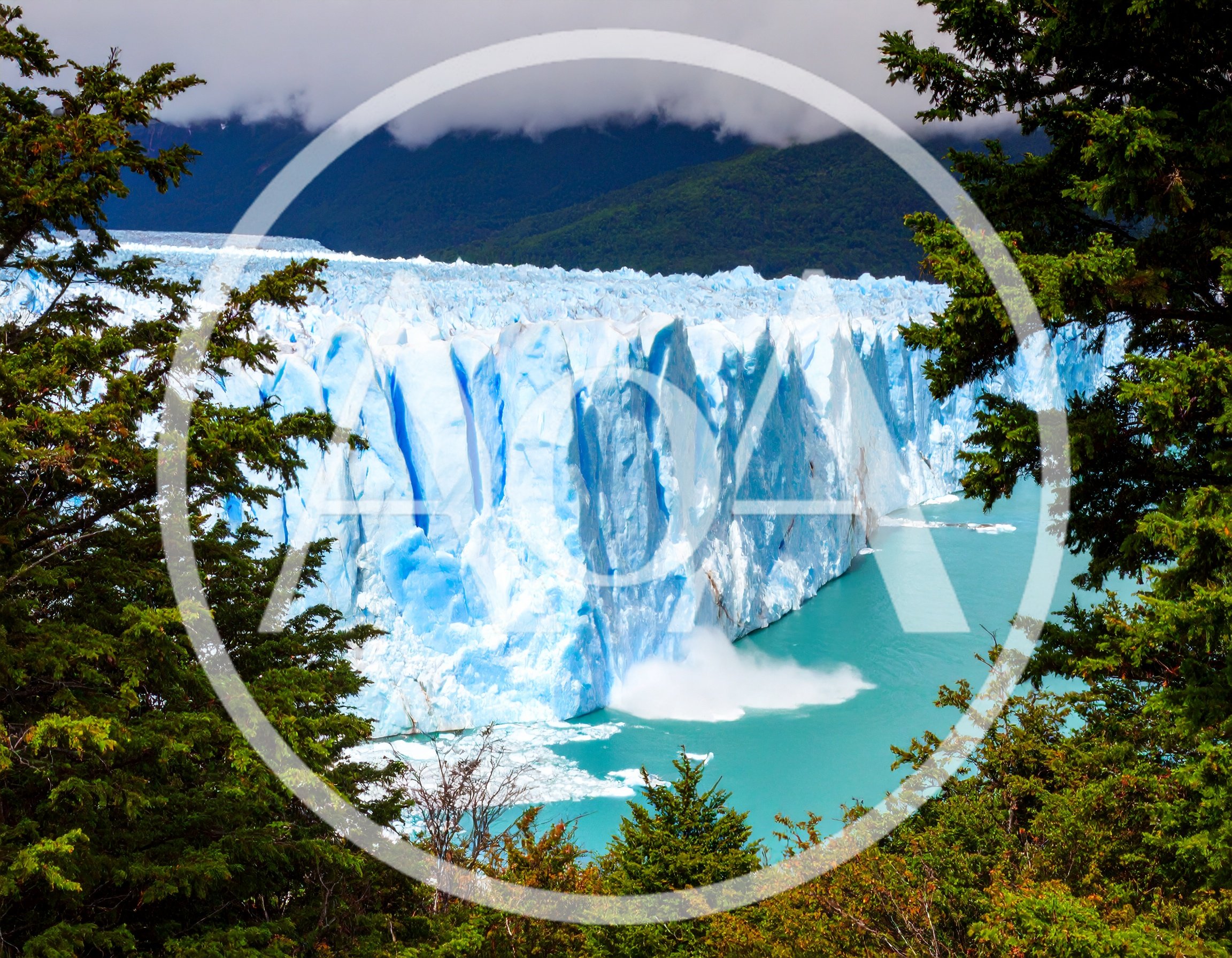 Perito Moreno Glacier Calving Into Turquoise Water