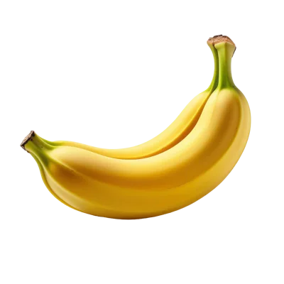Fresh Ripe Yellow Bananas Isolated On Black Background