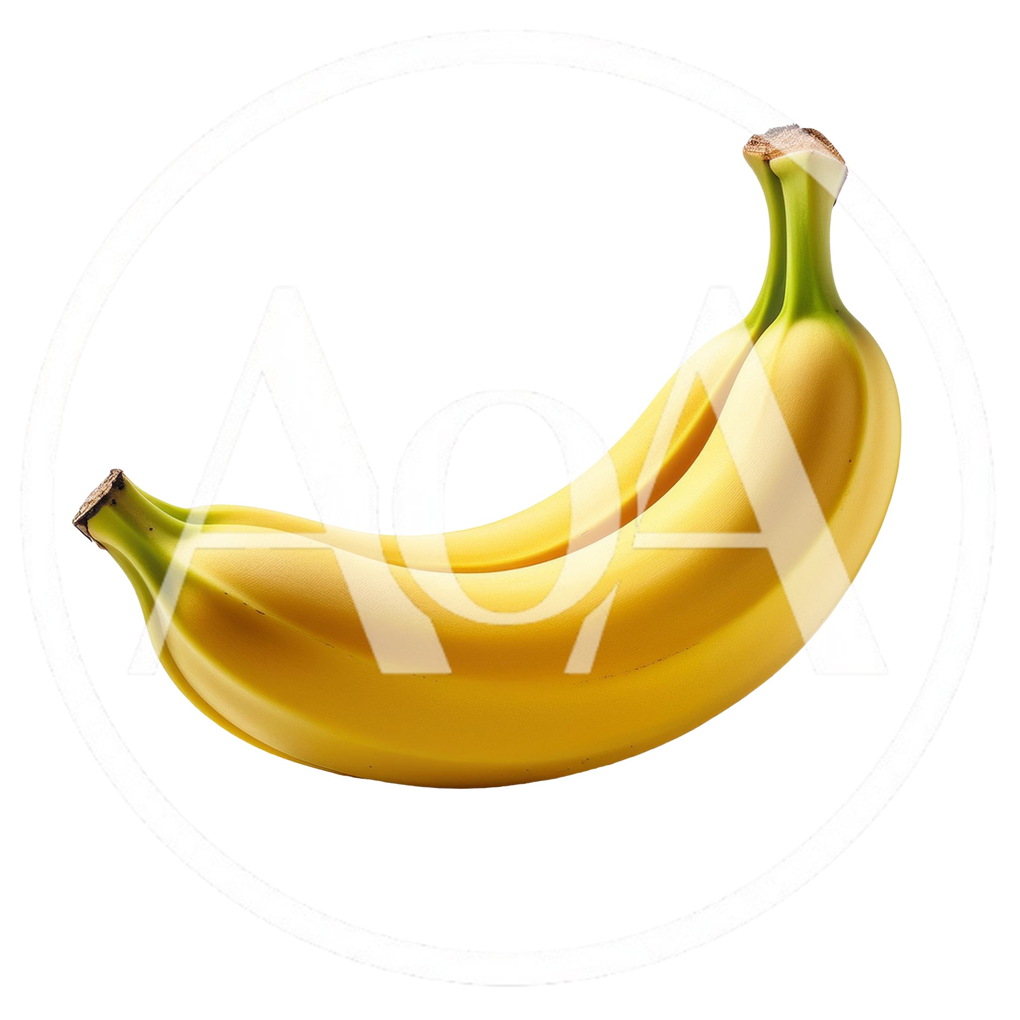 Fresh Ripe Yellow Bananas Isolated On Black Background