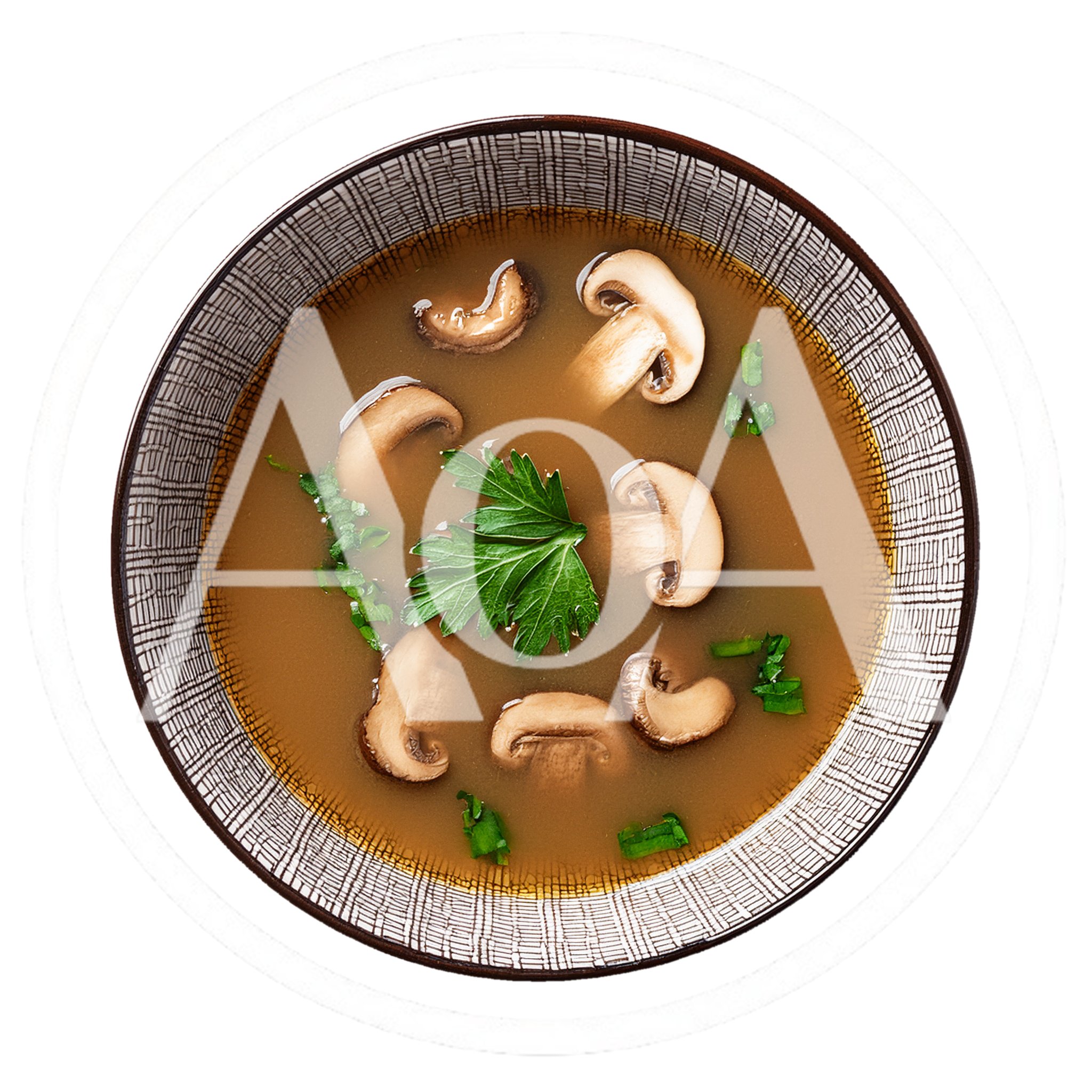 Mushroom Soup In A Decorative Ceramic Bowl
