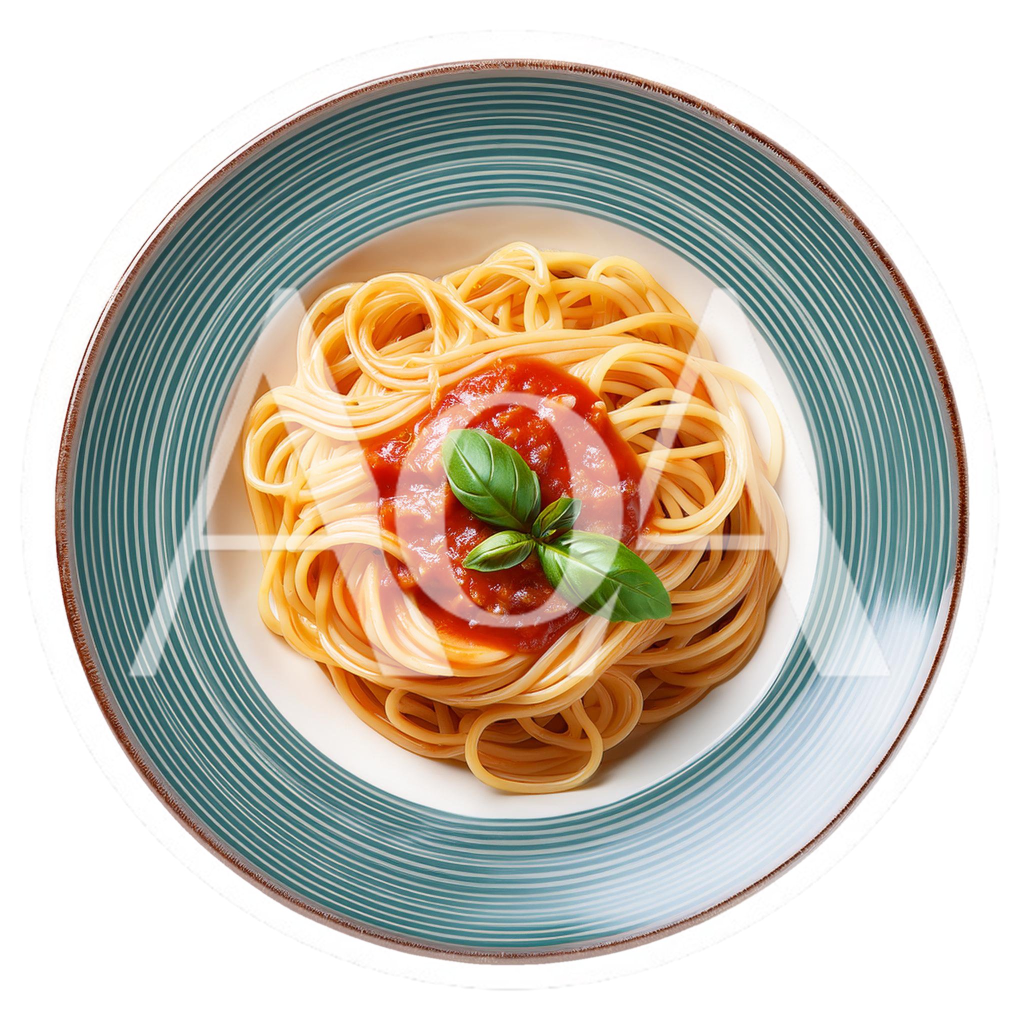 Spaghetti With Tomato Sauce And Fresh Basil