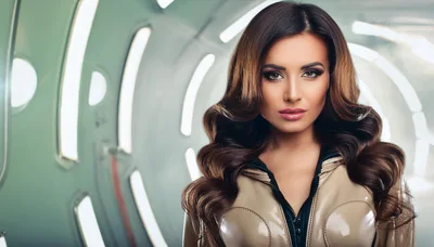 Portrait Of A Woman In Futuristic Sci-Fi Attire