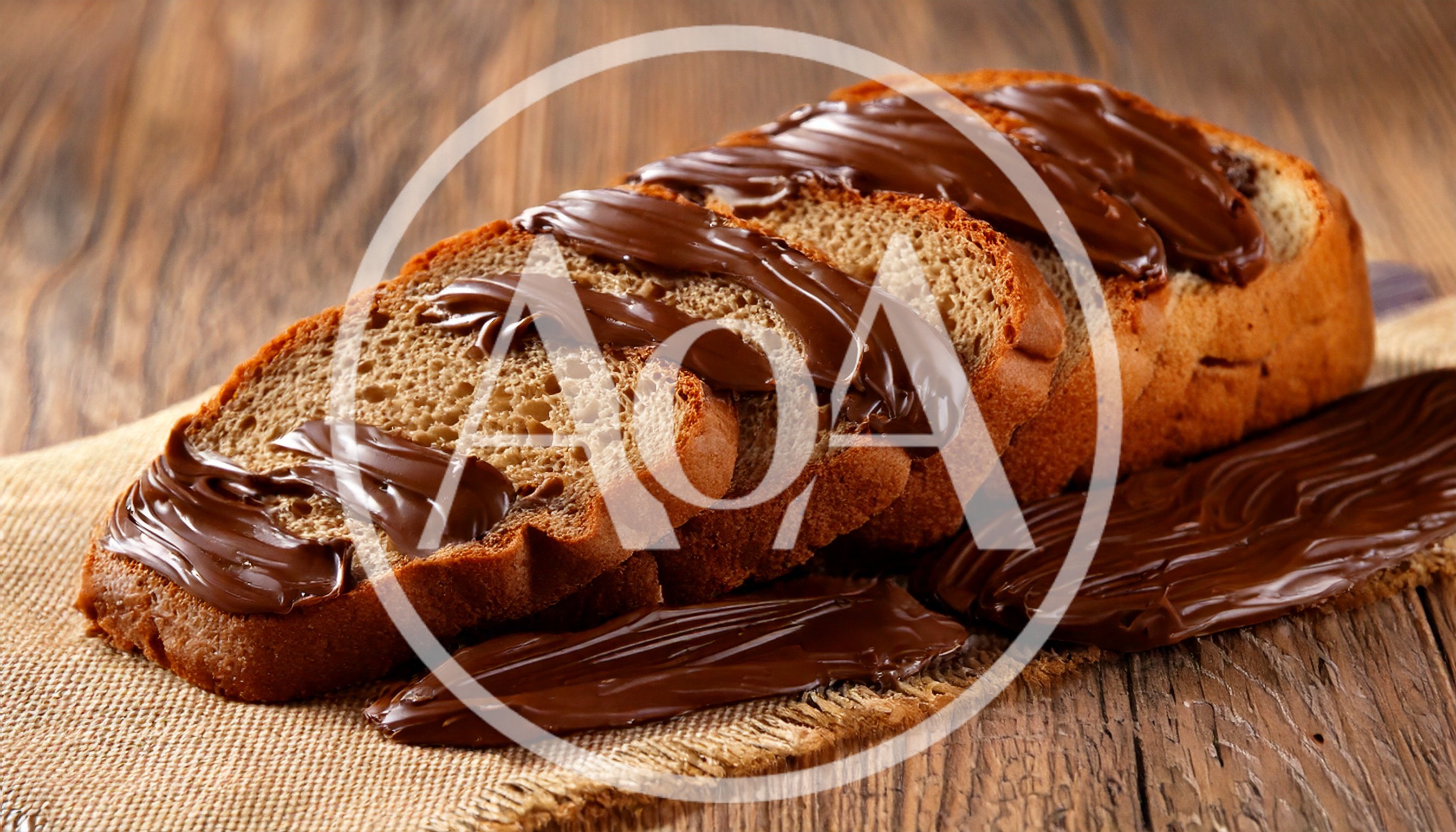 Slices Of Whole Wheat Bread With Chocolate Spread