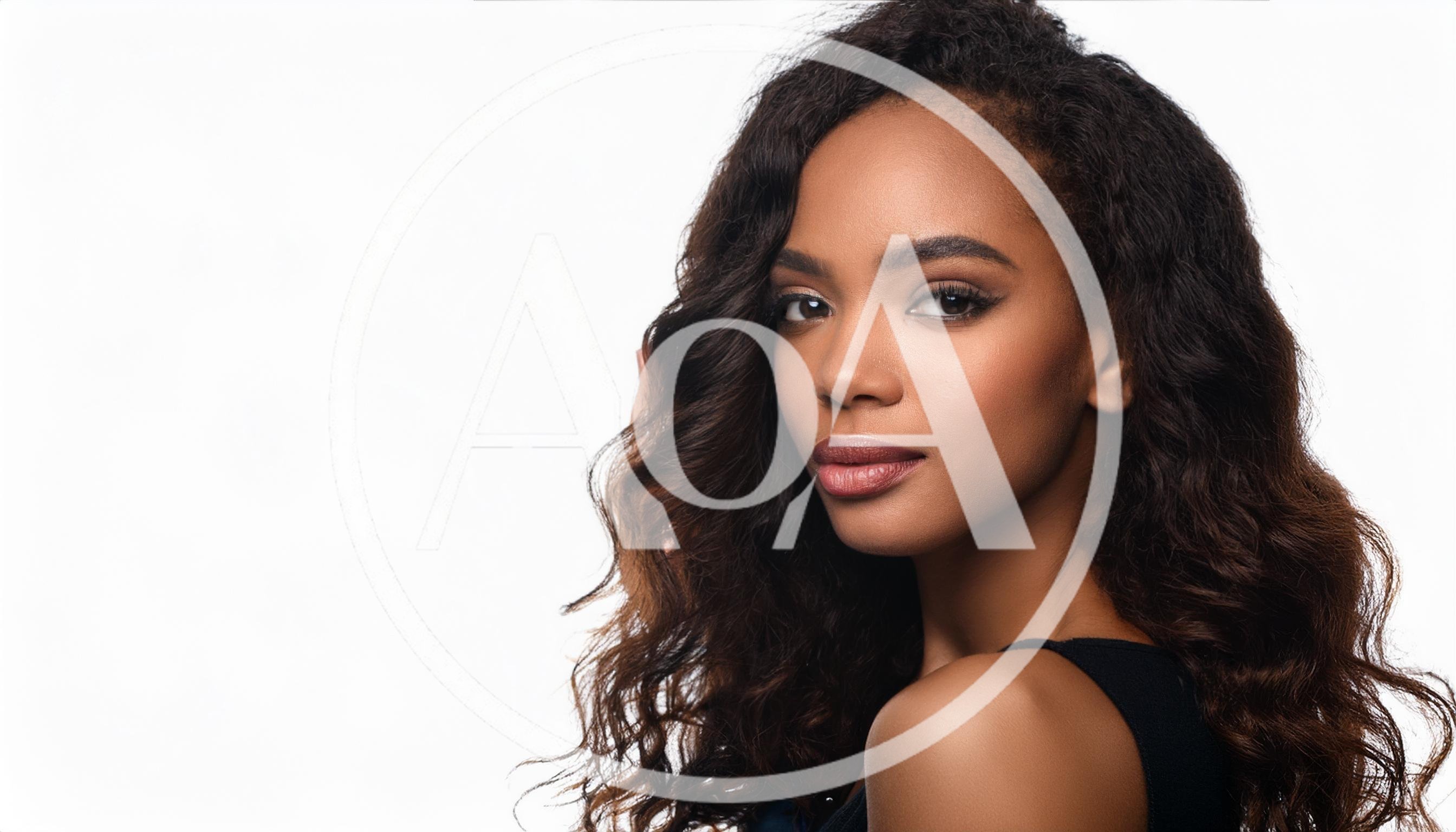 Portrait Of A Beautiful Young Woman With Wavy Hair