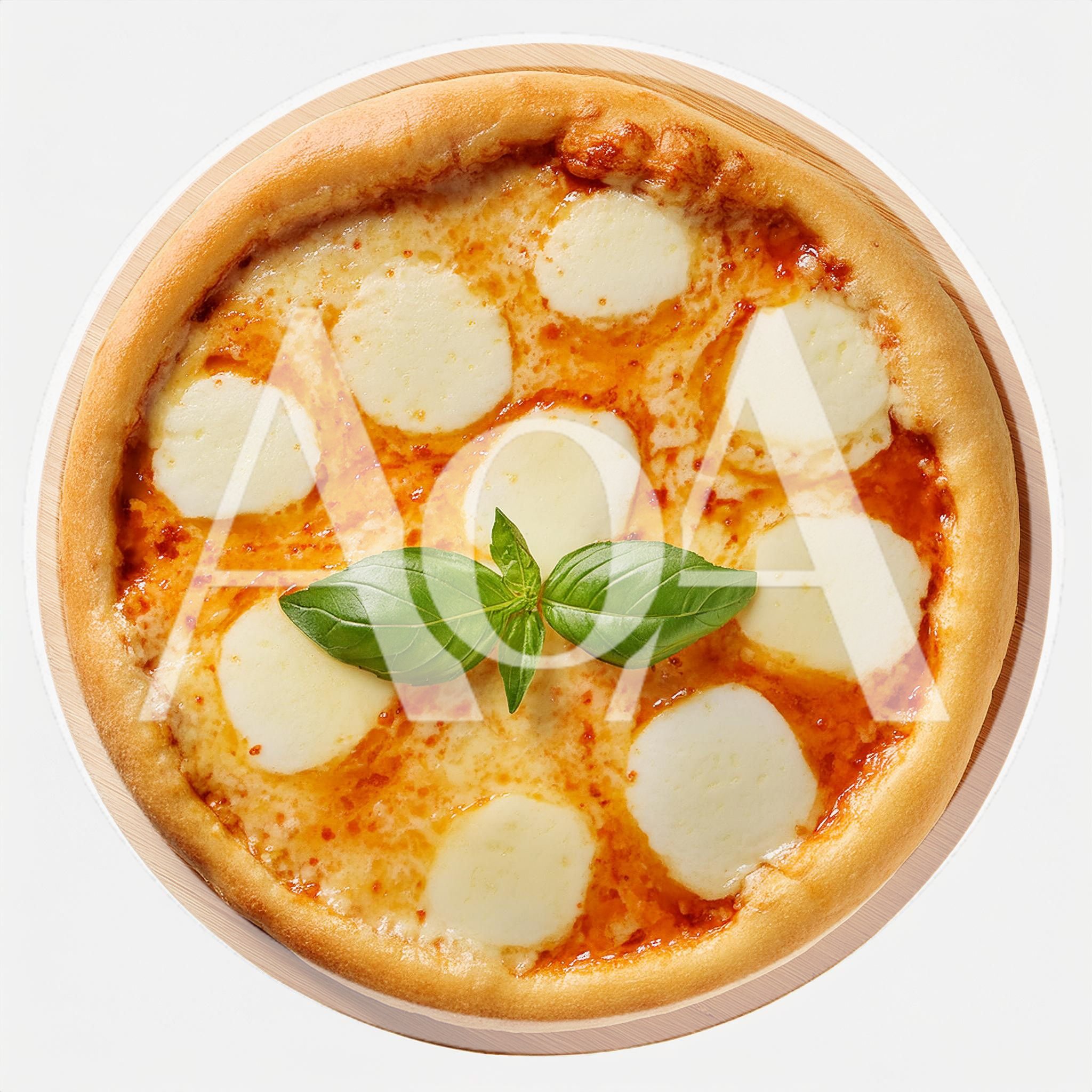 Fresh Margherita Pizza on Wooden Serving Board