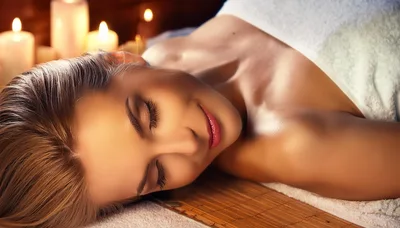 Relaxed Woman Receiving A Spa Treatment
